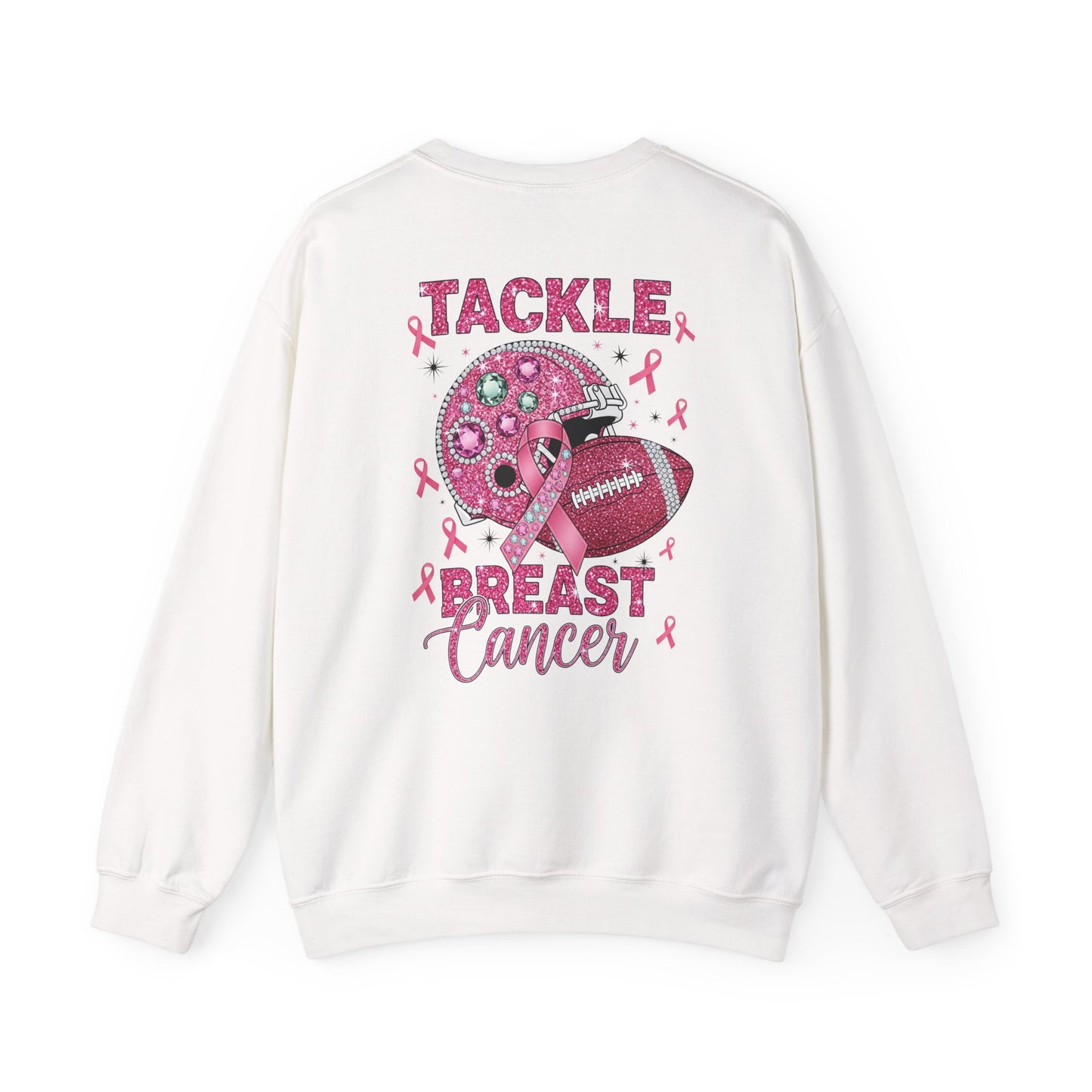 Pink Helmet Breast Cancer Awareness Sweatshirt - Tackle Breast Cancer, Unisex Crewneck, Gift for Sports Lovers, October Awareness, Supportive [...]