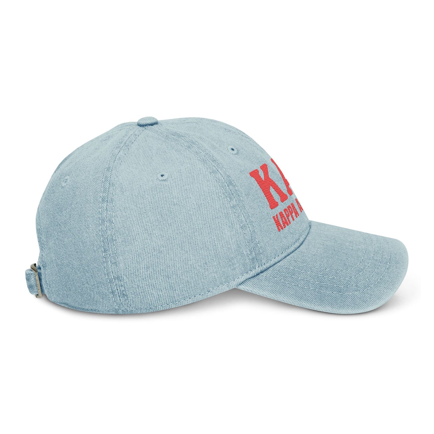 Kappa Alpha Psi Embroidered Denim Hat - Stylish & Casual Cap for Fraternity Events