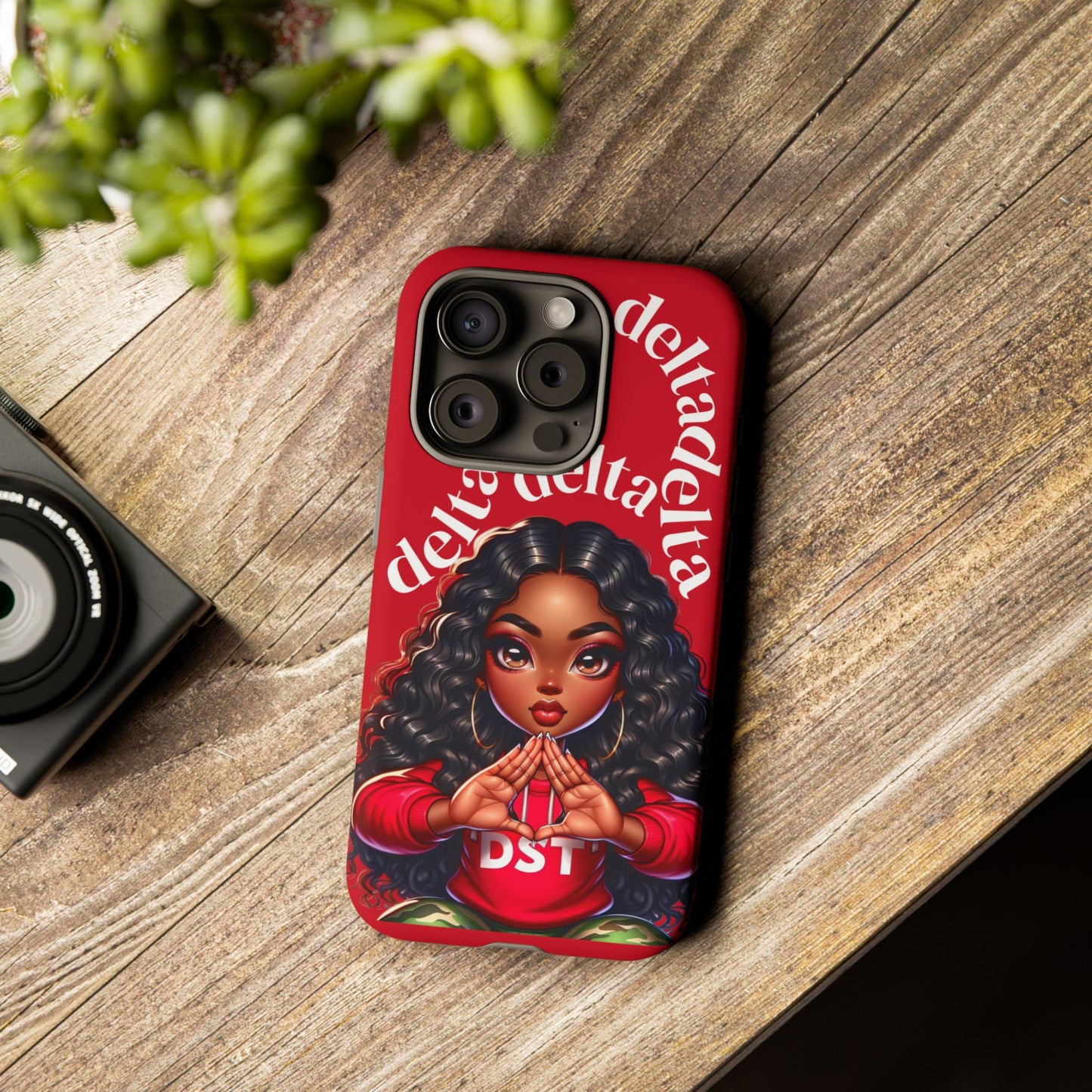 Delta Delta Tough Phone Case, Sorority Gifts, Cute Phone Accessories, Red Phone Cover, Greek Life