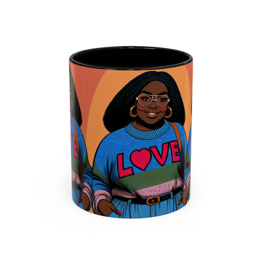 Love WOMAN Accent Coffee Mug (11, 15oz)