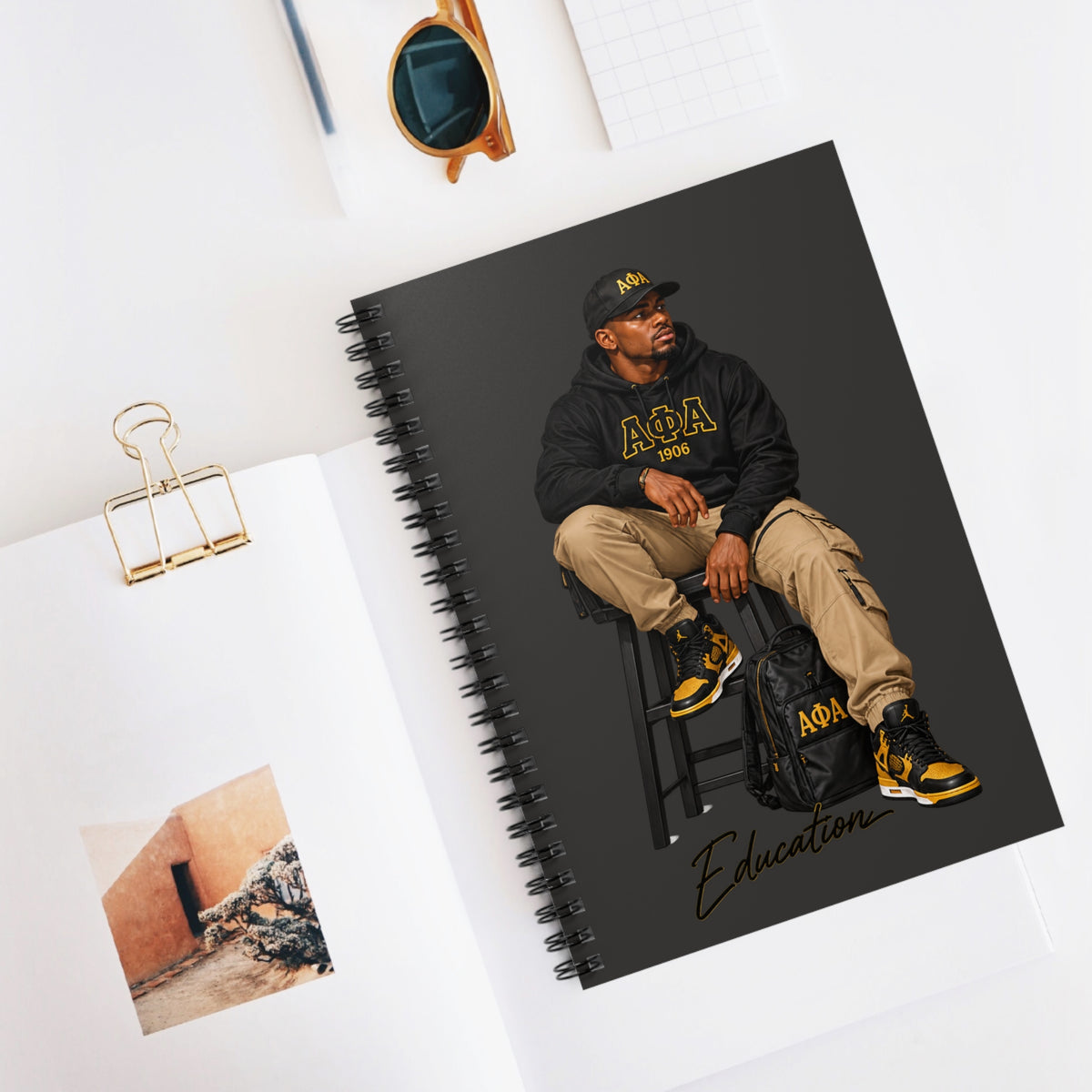 Alpha Phi Alpha Education Spiral Notebook | Ruled Journal