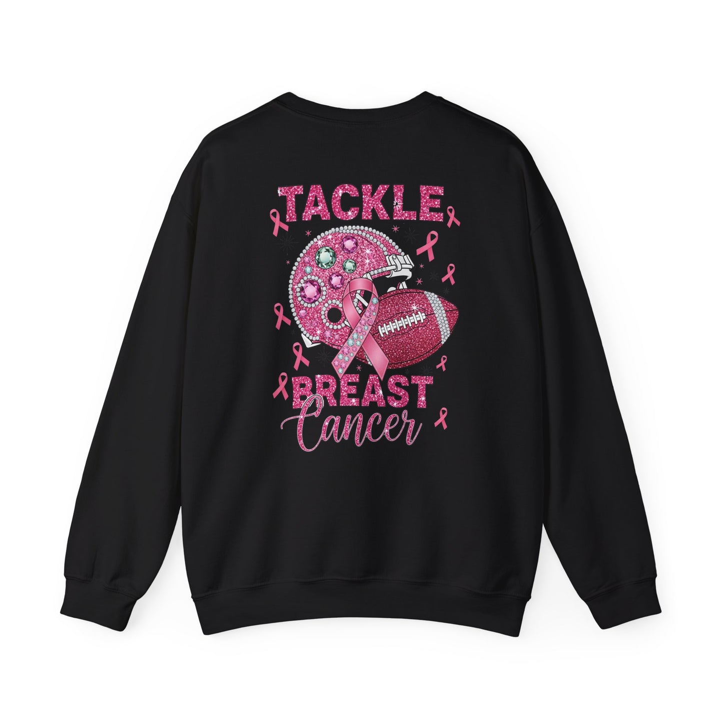 Pink Helmet Breast Cancer Awareness Sweatshirt - Tackle Breast Cancer, Unisex Crewneck, Gift for Sports Lovers, October Awareness, Supportive [...]