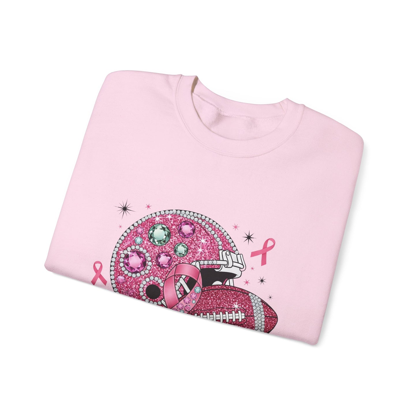 Pink Helmet Breast Cancer Awareness Sweatshirt - Tackle Breast Cancer, Unisex Crewneck, Gift for Sports Lovers, October Awareness, Supportive [...]