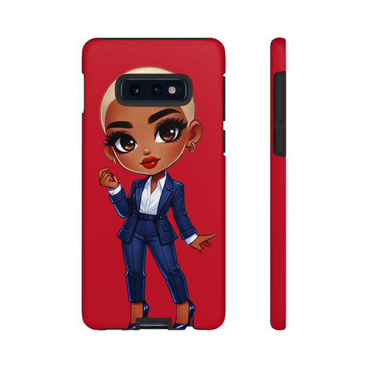 Stylish Phone Case with Confident “Deedra” Character Design, Protects Your Phone, Unique Gift, Trendy Accessory, Fashion Statement