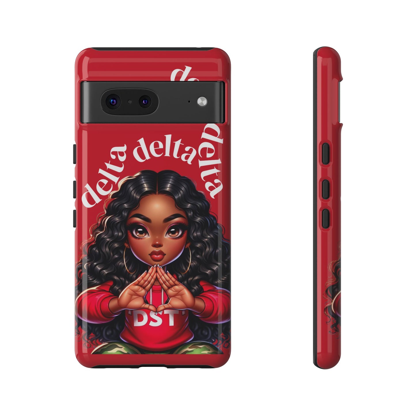 Delta Delta Tough Phone Case, Sorority Gifts, Cute Phone Accessories, Red Phone Cover, Greek Life