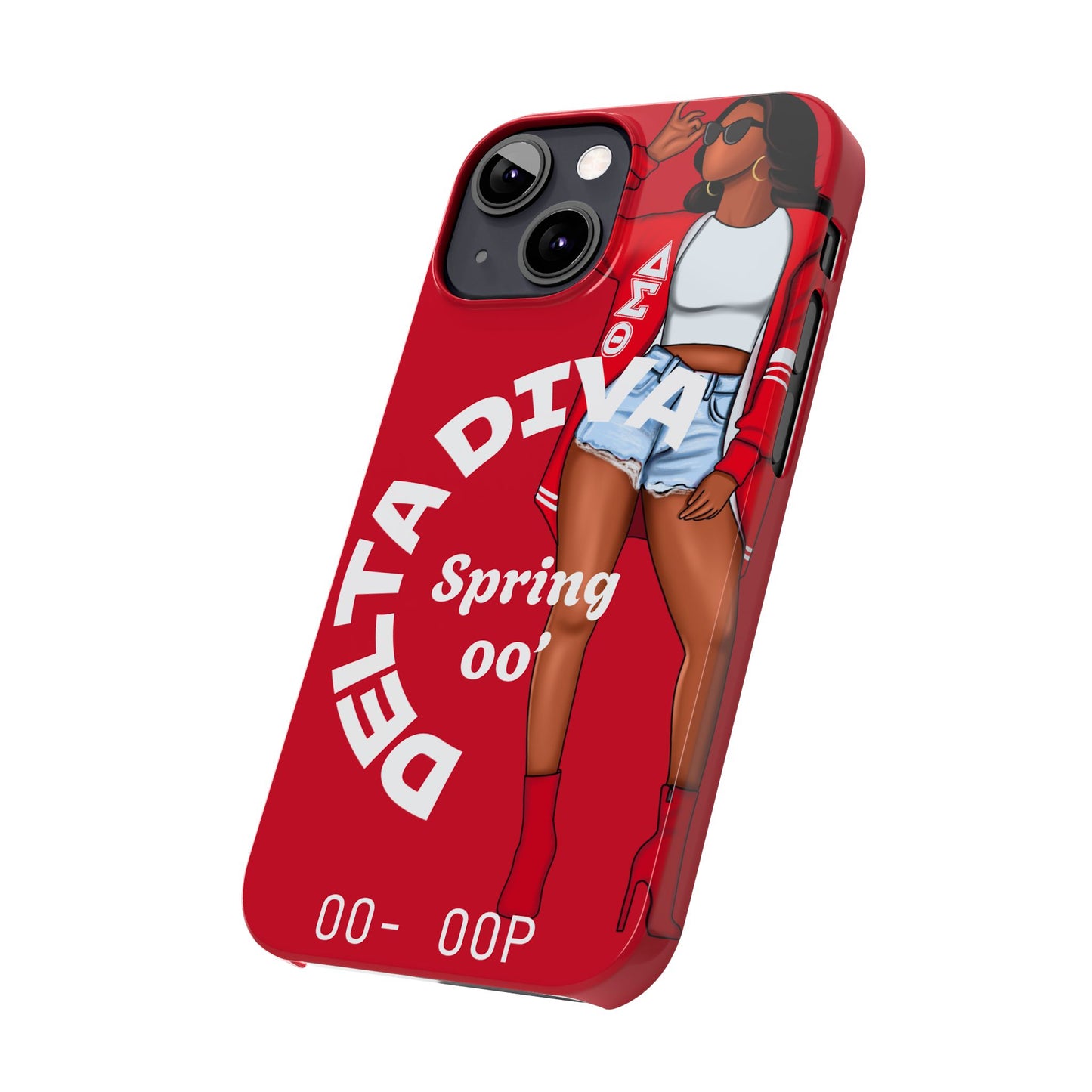 Personalize Delta Diva Soror Chic Slim Phone Case, Stylish Phone Cover, Trendy Gadget Accessory, Gifts for Her,Personalized Phone Protection