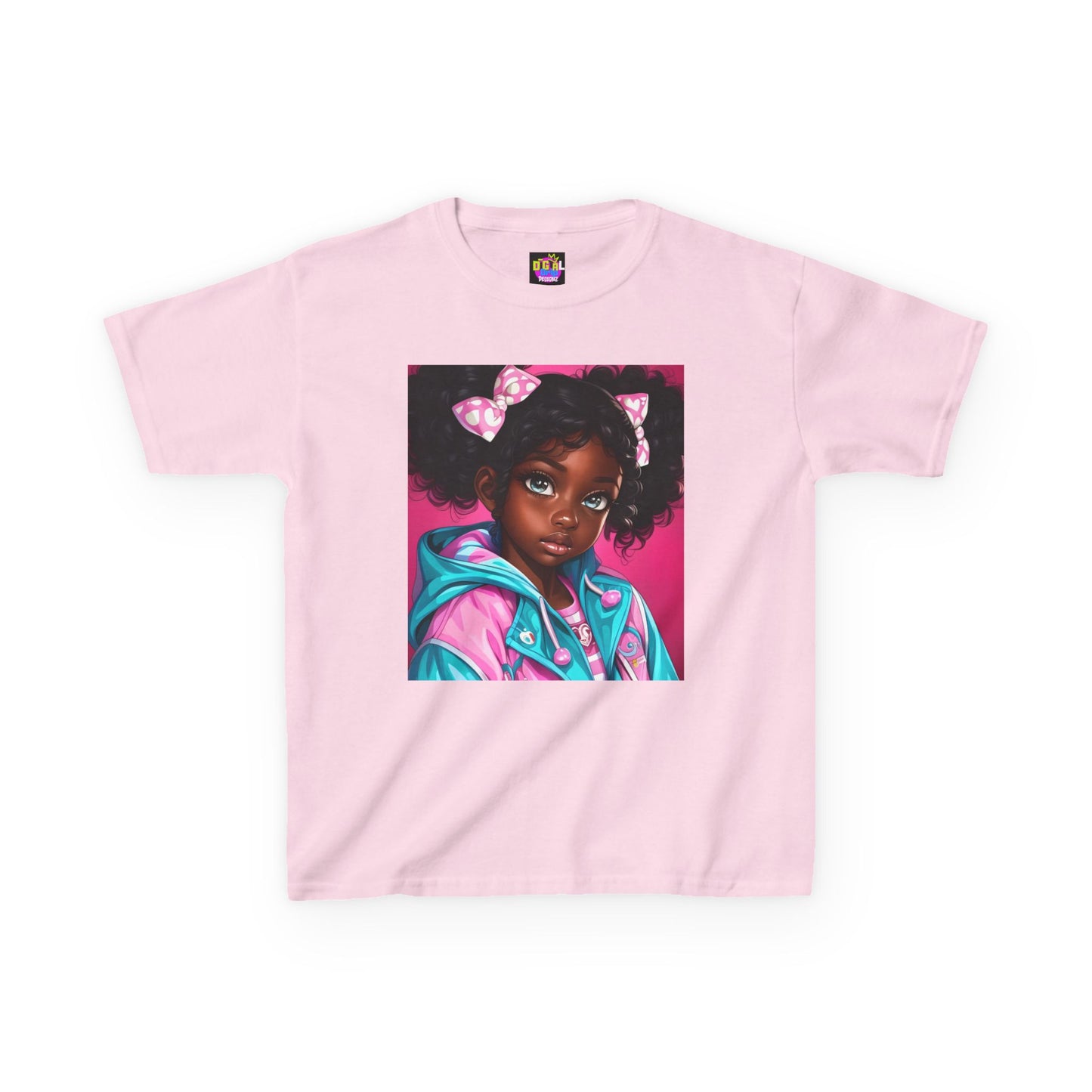 Vibrant Kids Tee featuring Colorful Portrait, Perfect Gift for Birthdays, Back to School, or Everyday Fun, Cute Kids Clothing, [...]