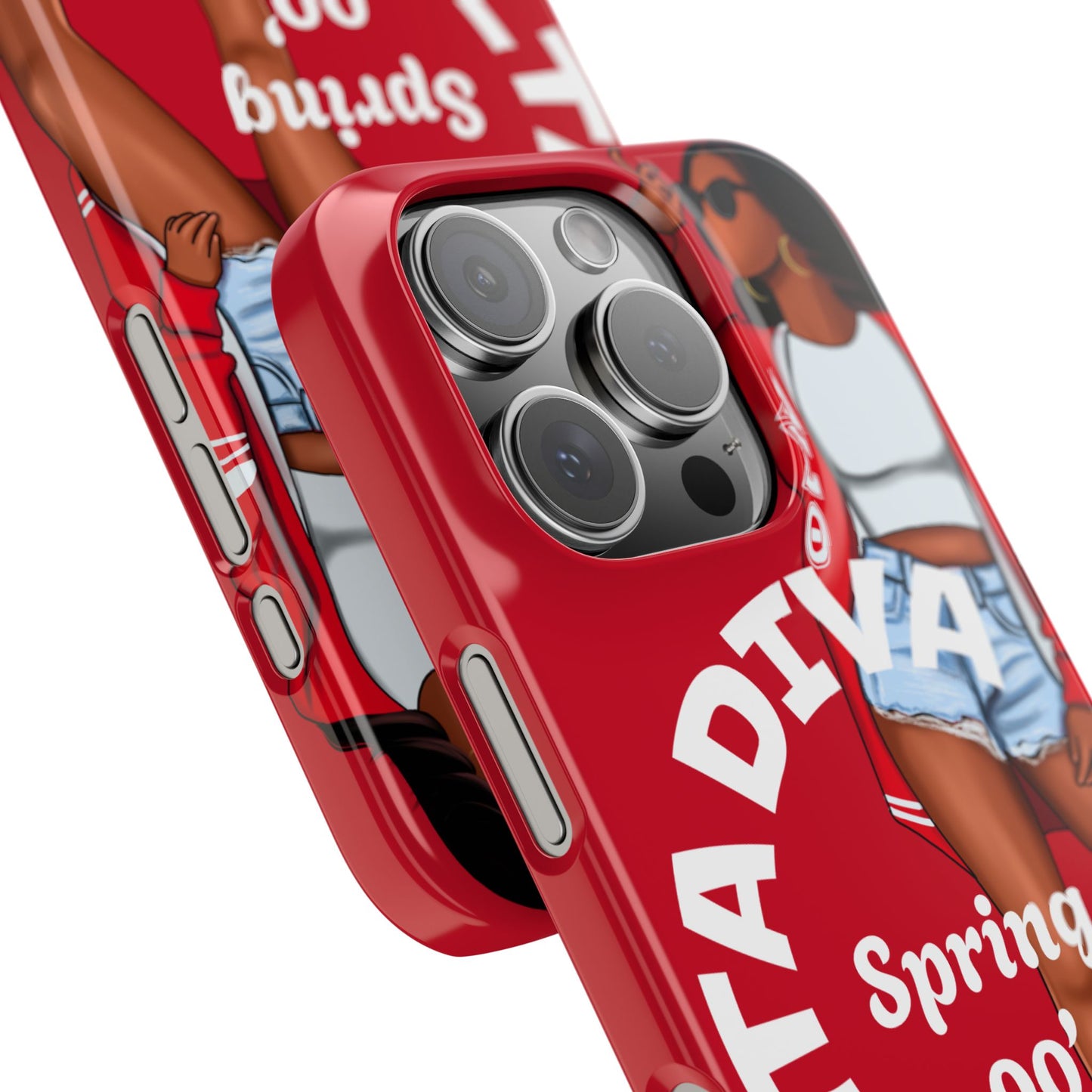 Personalize Delta Diva Soror Chic Slim Phone Case, Stylish Phone Cover, Trendy Gadget Accessory, Gifts for Her,Personalized Phone Protection