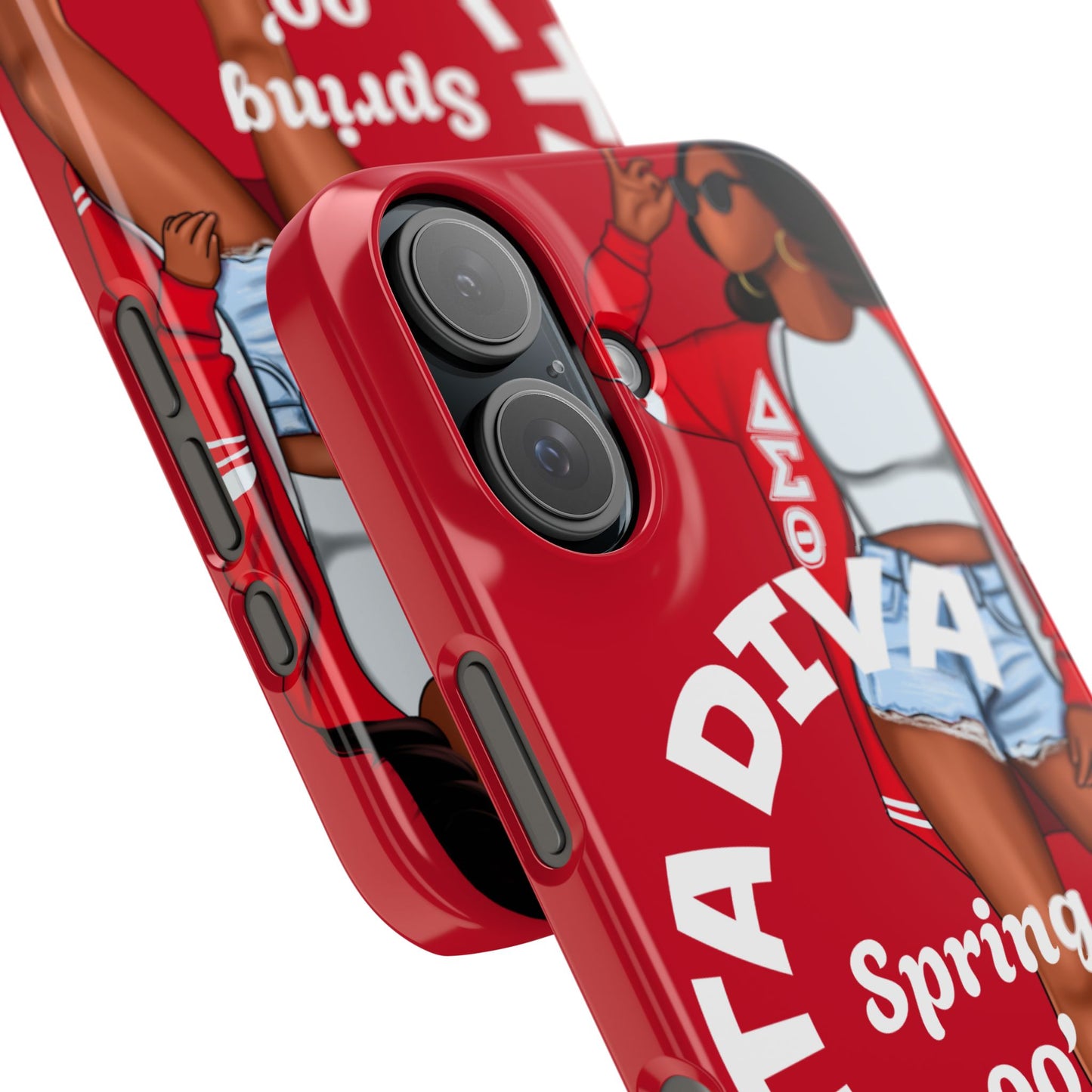 Personalize Delta Diva Soror Chic Slim Phone Case, Stylish Phone Cover, Trendy Gadget Accessory, Gifts for Her,Personalized Phone Protection