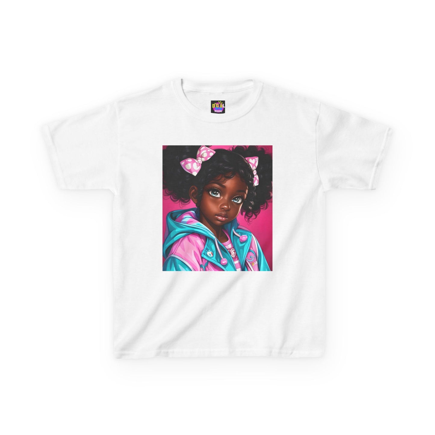 Vibrant Kids Tee featuring Colorful Portrait, Perfect Gift for Birthdays, Back to School, or Everyday Fun, Cute Kids Clothing, [...]