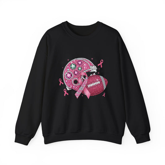 Pink Helmet Breast Cancer Awareness Sweatshirt - Tackle Breast Cancer, Unisex Crewneck, Gift for Sports Lovers, October Awareness, Supportive [...]