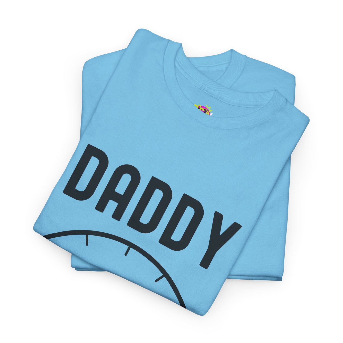 Daddy Fuel Level Unisex Heavy Cotton Tee - Funny Dad Shirt, Gifts for Father's Day, Family Reunion Attire, Everyday Humor Tee