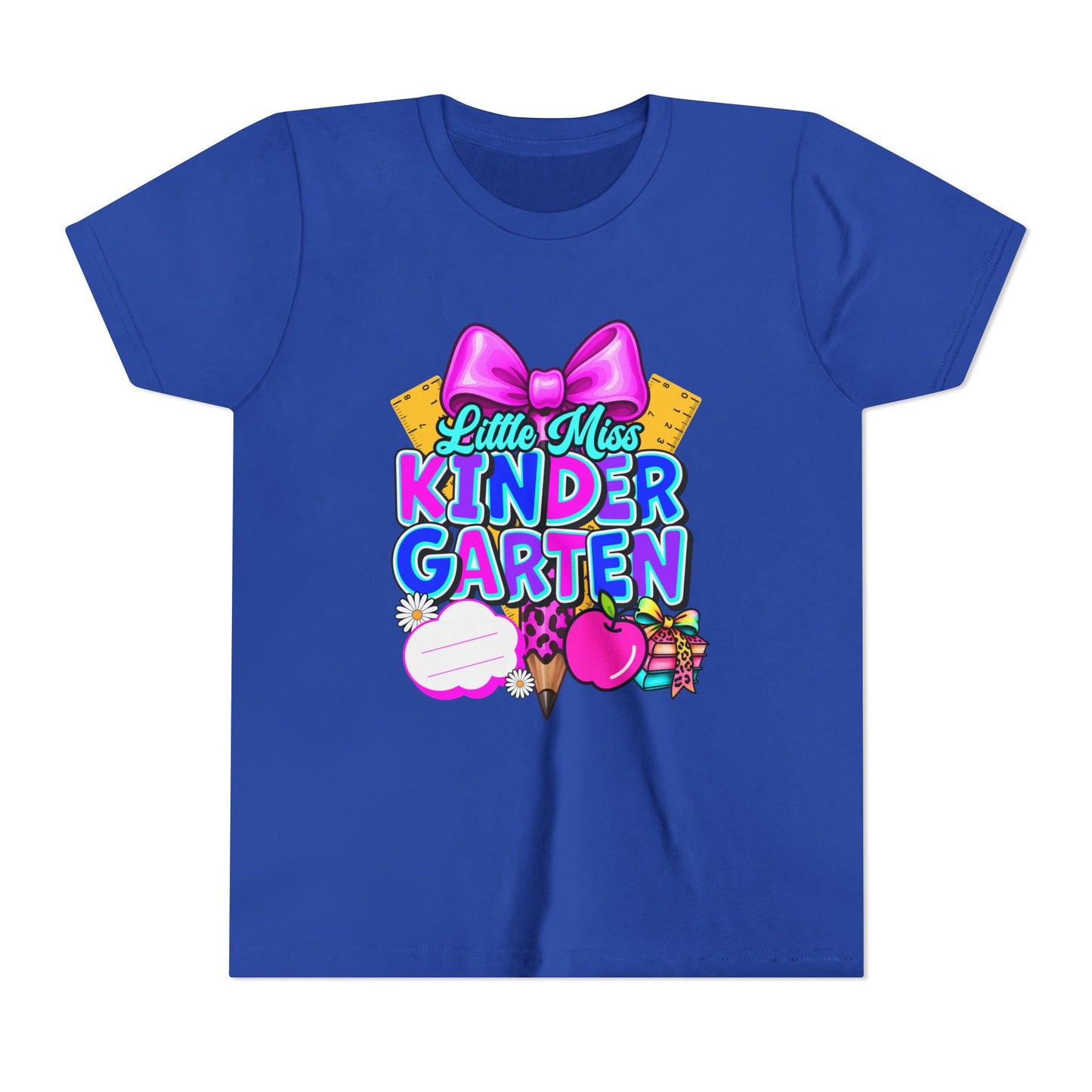 Little Miss Kindergarten Tee, Kids T-Shirt for Kindergarteners, Cute Gift for Back to School, Fun Classroom Wear, Birthday Gift
