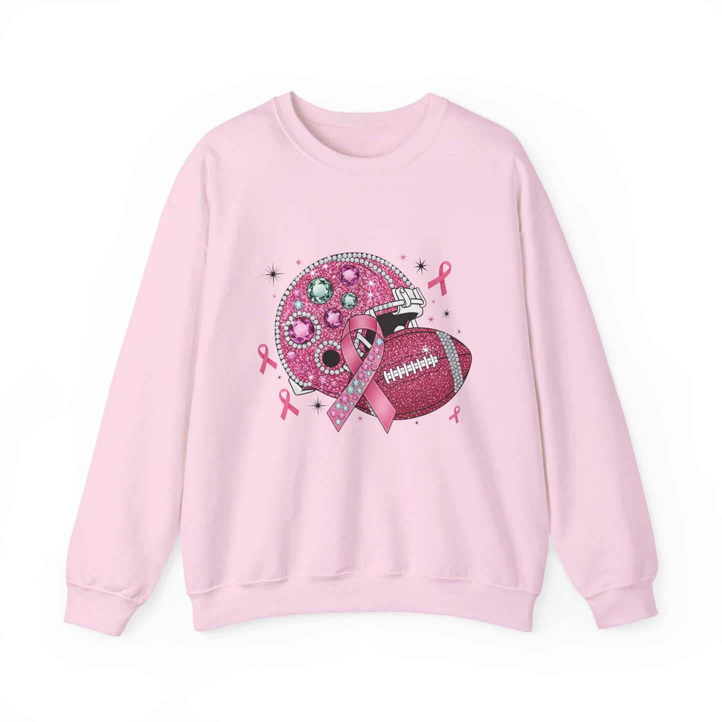 Pink Helmet Breast Cancer Awareness Sweatshirt - Tackle Breast Cancer, Unisex Crewneck, Gift for Sports Lovers, October Awareness, Supportive [...]