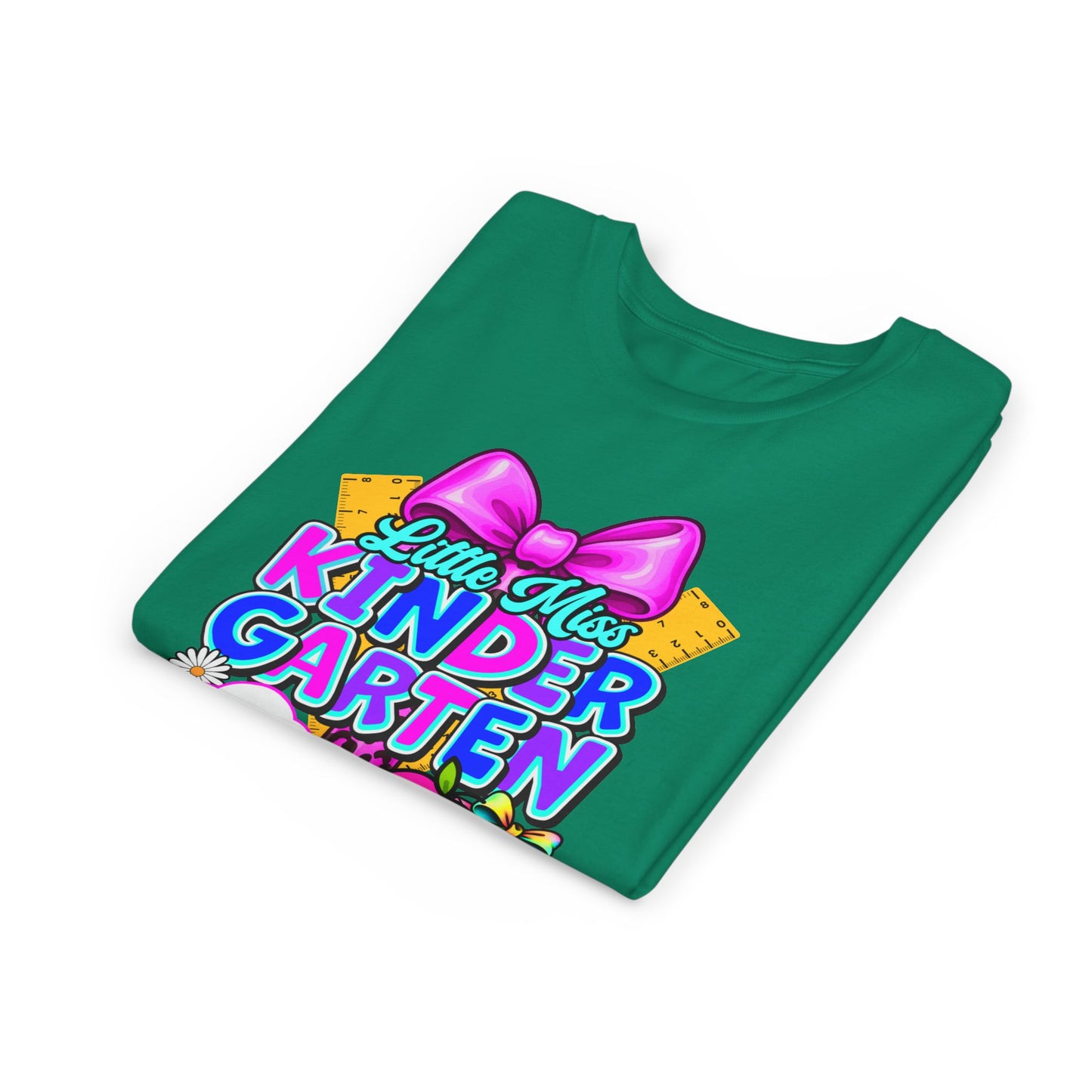 Little Miss Kindergarten Tee, Kids T-Shirt for Kindergarteners, Cute Gift for Back to School, Fun Classroom Wear, Birthday Gift