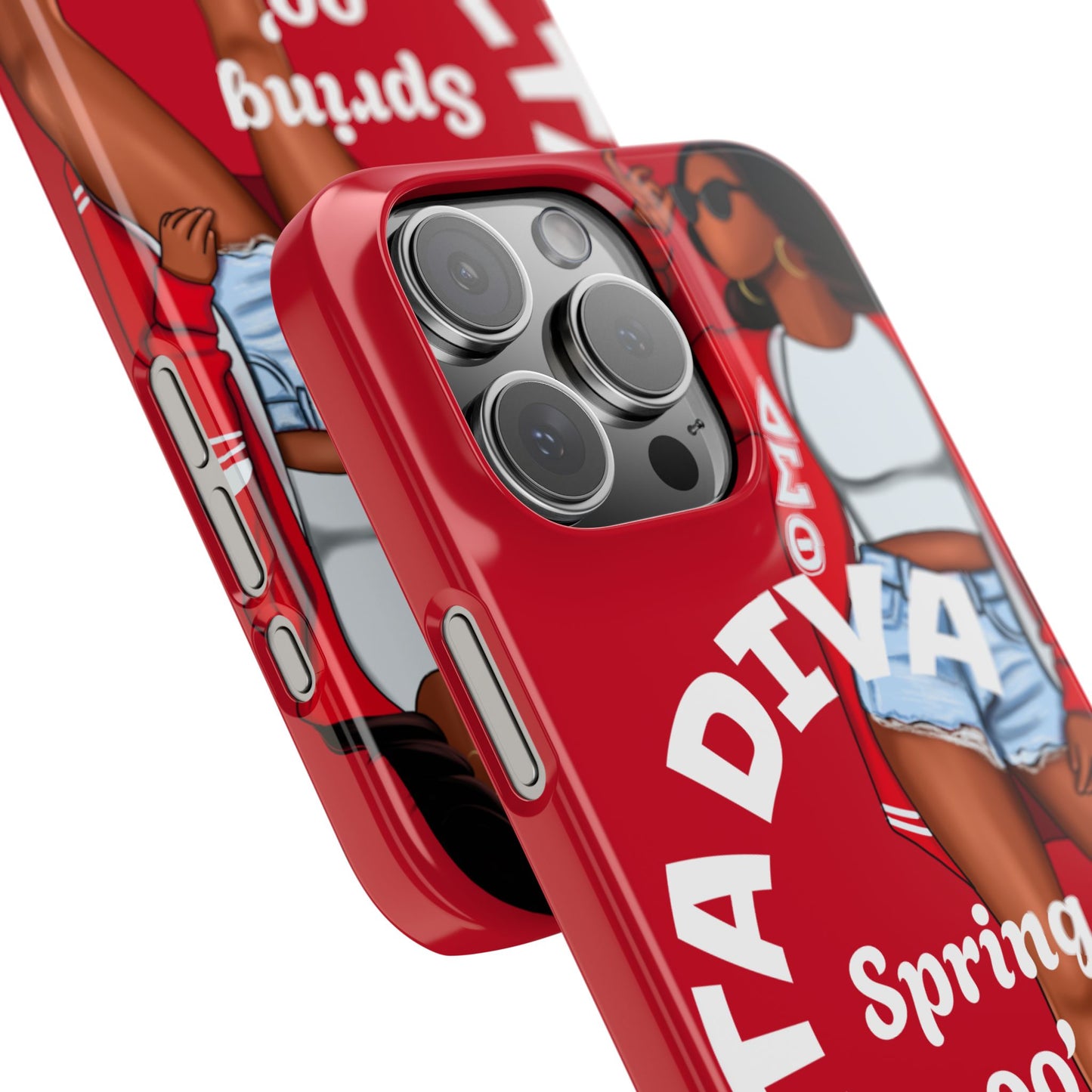 Personalize Delta Diva Soror Chic Slim Phone Case, Stylish Phone Cover, Trendy Gadget Accessory, Gifts for Her,Personalized Phone Protection