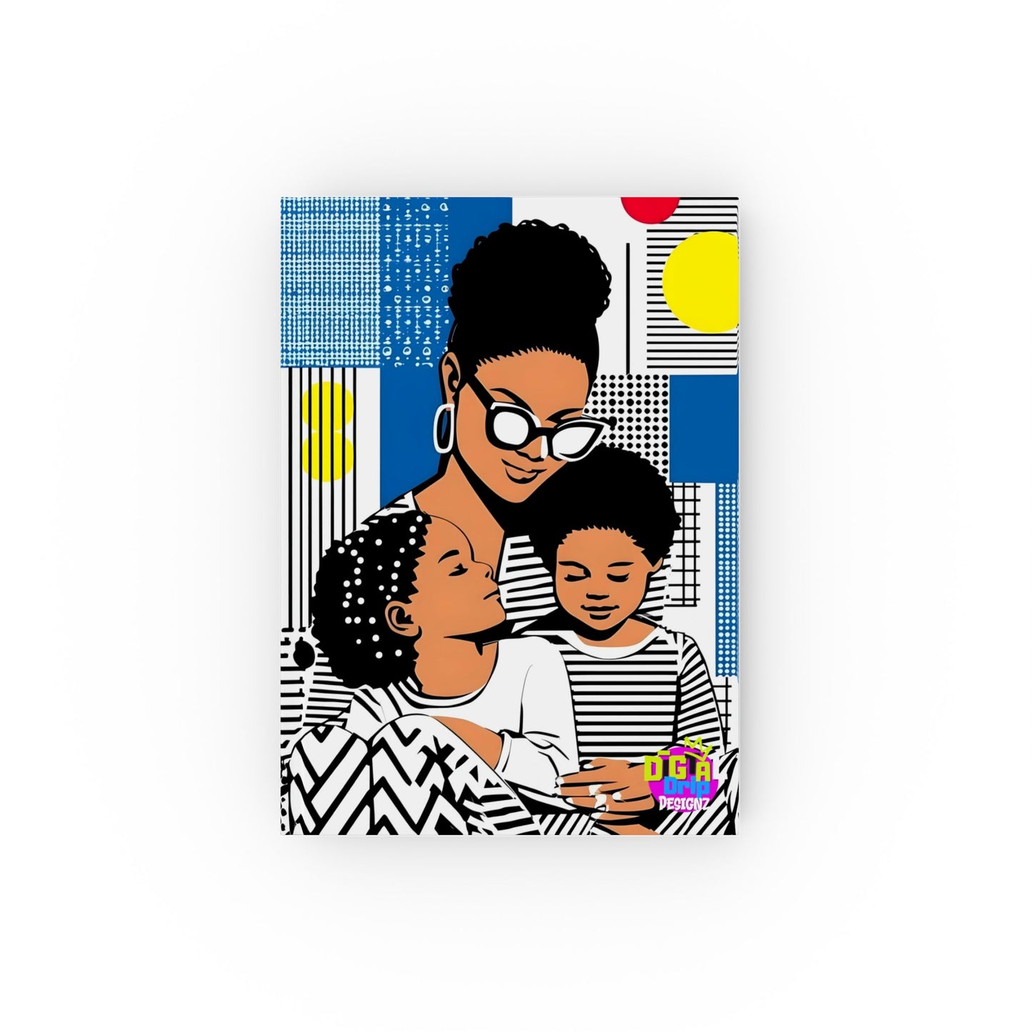 Empowering Family Hard Backed Journal - Inspirational Mother & Kids Design