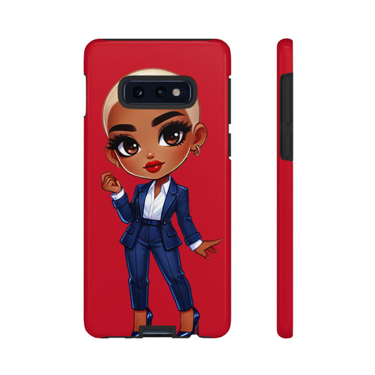 Stylish Phone Case with Confident “Deedra” Character Design, Protects Your Phone, Unique Gift, Trendy Accessory, Fashion Statement