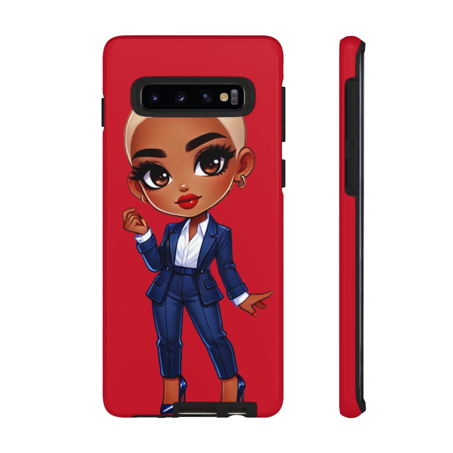 Stylish Phone Case with Confident “Deedra” Character Design, Protects Your Phone, Unique Gift, Trendy Accessory, Fashion Statement
