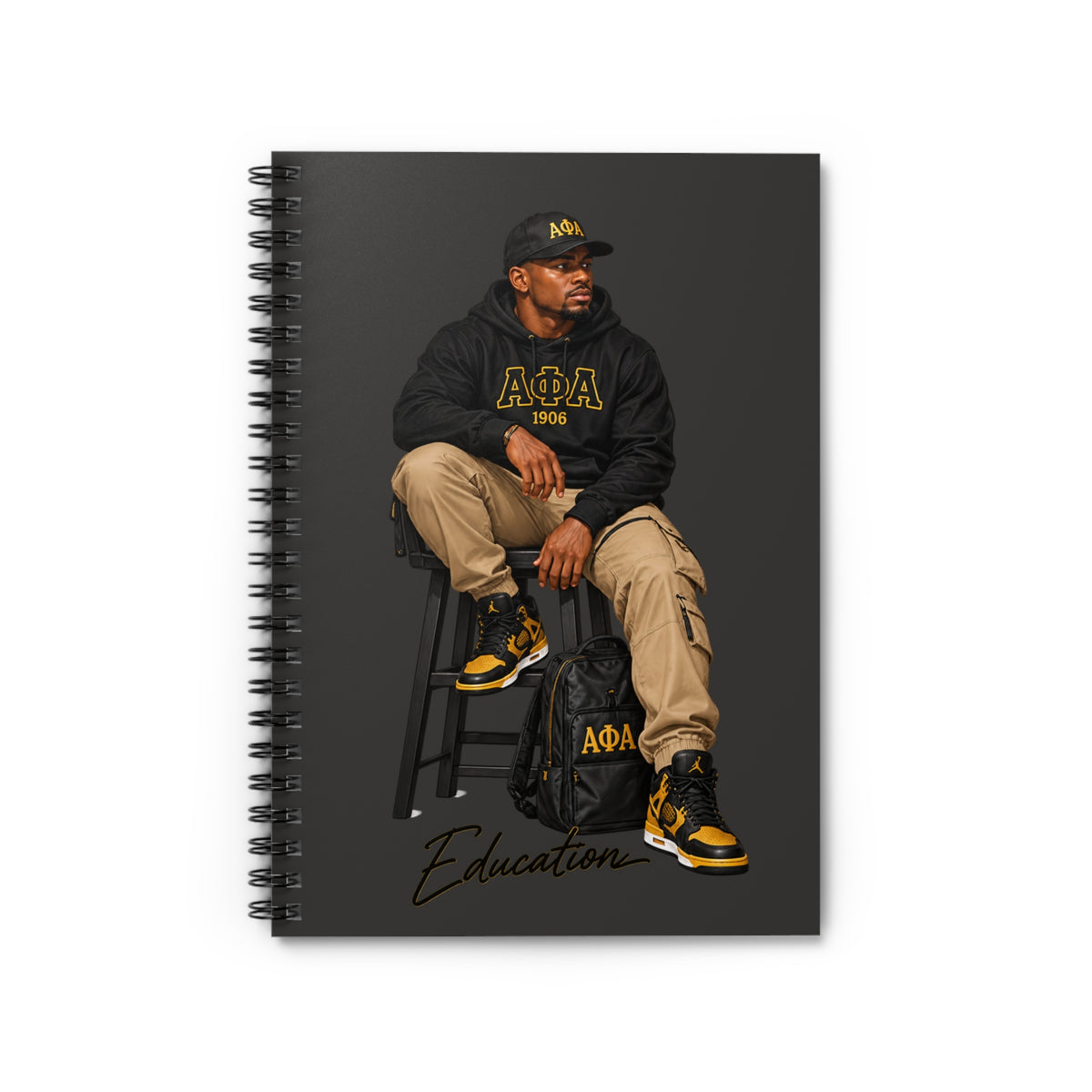 Alpha Phi Alpha Education Spiral Notebook | Ruled Journal