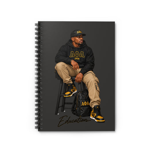 Alpha Phi Alpha Education Spiral Notebook | Ruled Journal