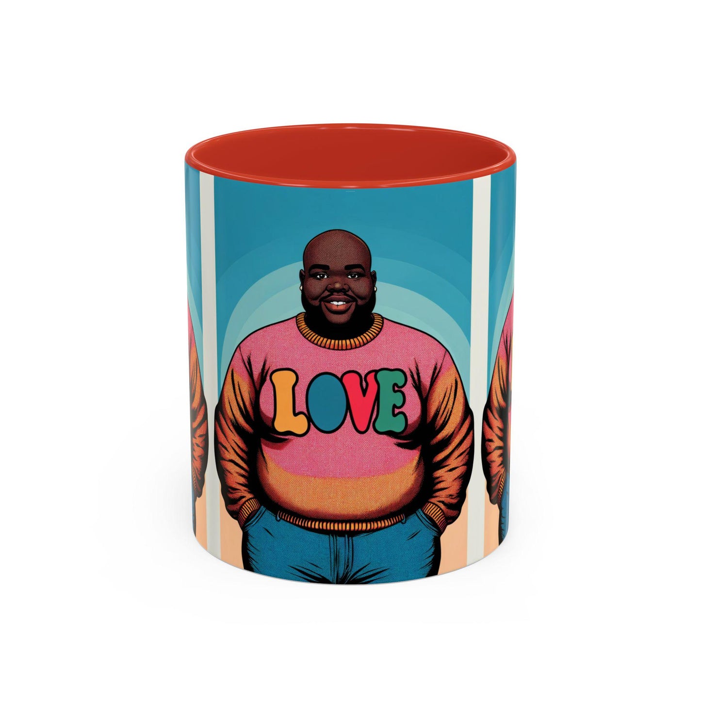 LOVE MAN Accent Coffee Mug (11, 15oz)