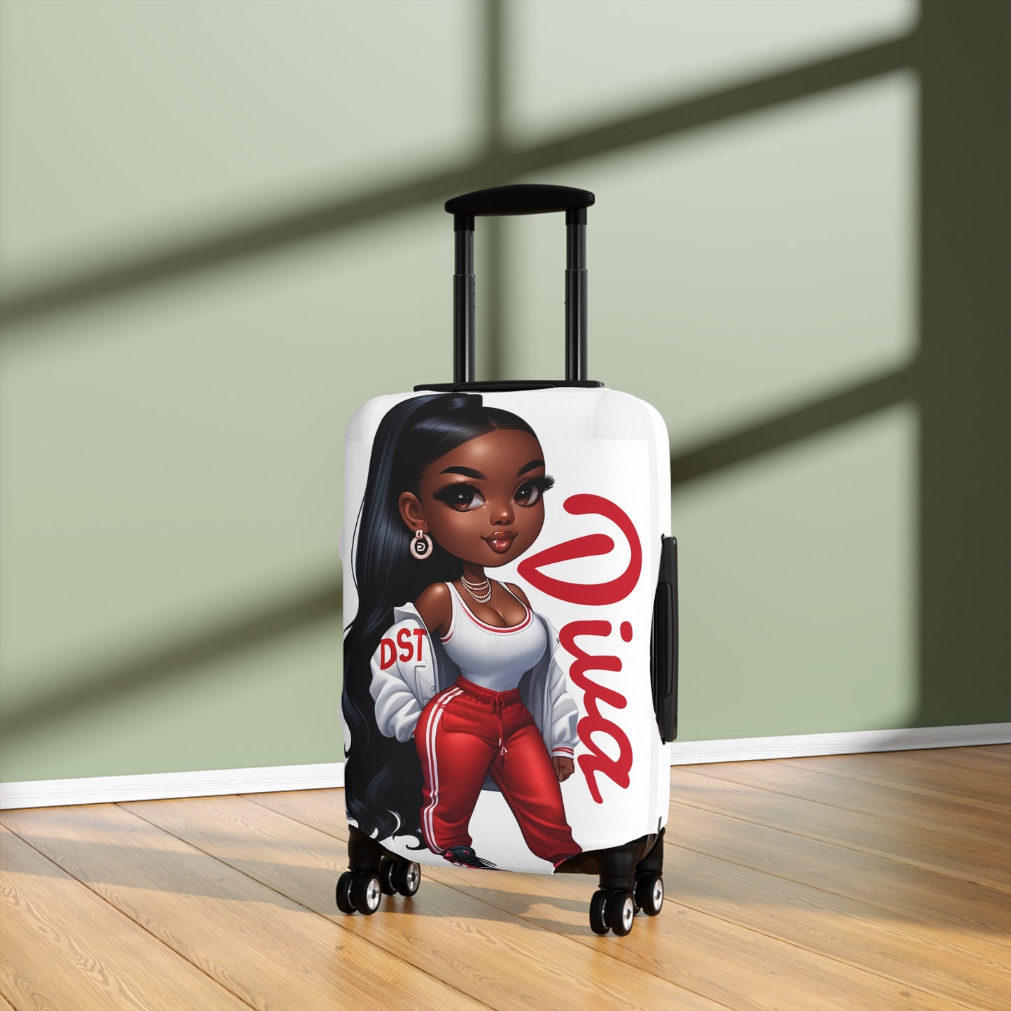 Chic Luggage Cover for Trendsetters, Stylish Travel Accessory, Personalized Suitcase Protector, Ideal Gift for Travelers, Fashionable