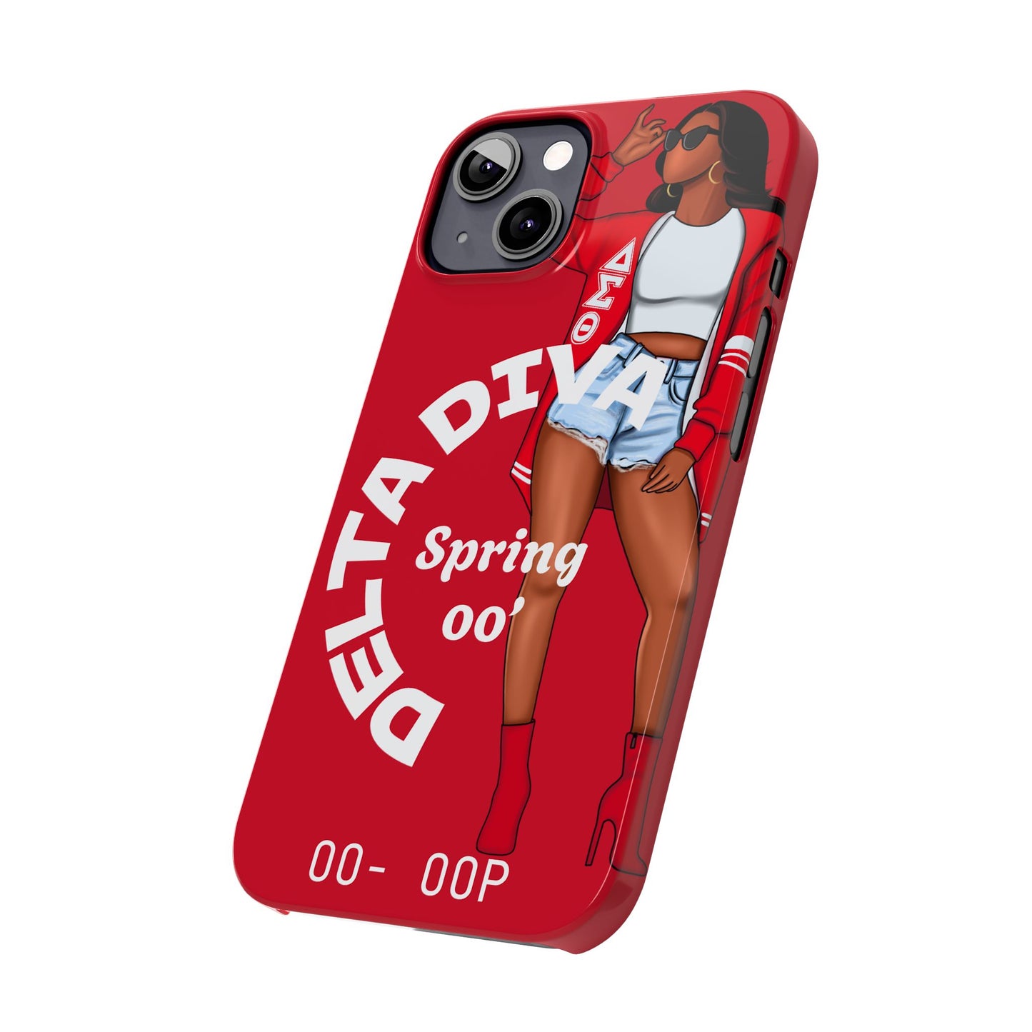 Personalize Delta Diva Soror Chic Slim Phone Case, Stylish Phone Cover, Trendy Gadget Accessory, Gifts for Her,Personalized Phone Protection