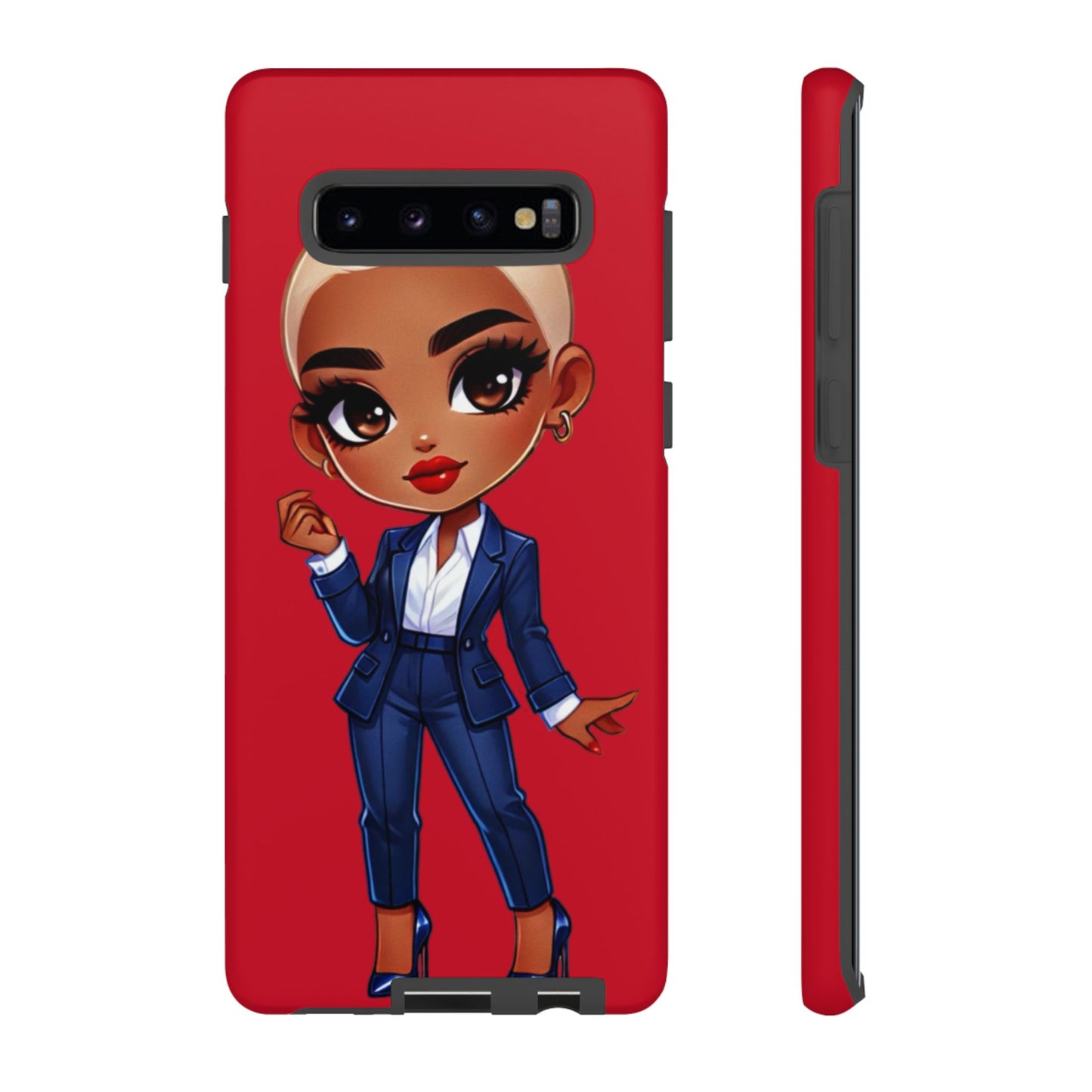 Stylish Phone Case with Confident “Deedra” Character Design, Protects Your Phone, Unique Gift, Trendy Accessory, Fashion Statement