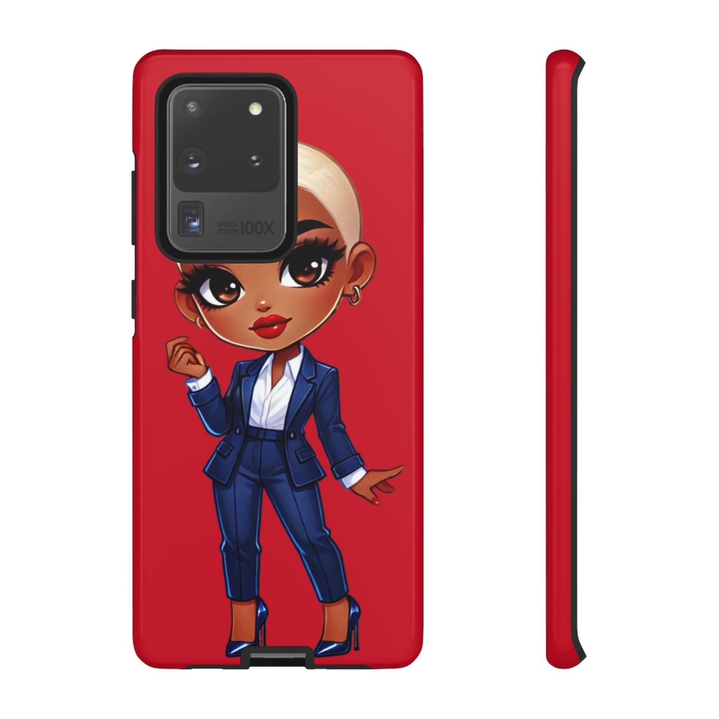 Stylish Phone Case with Confident “Deedra” Character Design, Protects Your Phone, Unique Gift, Trendy Accessory, Fashion Statement