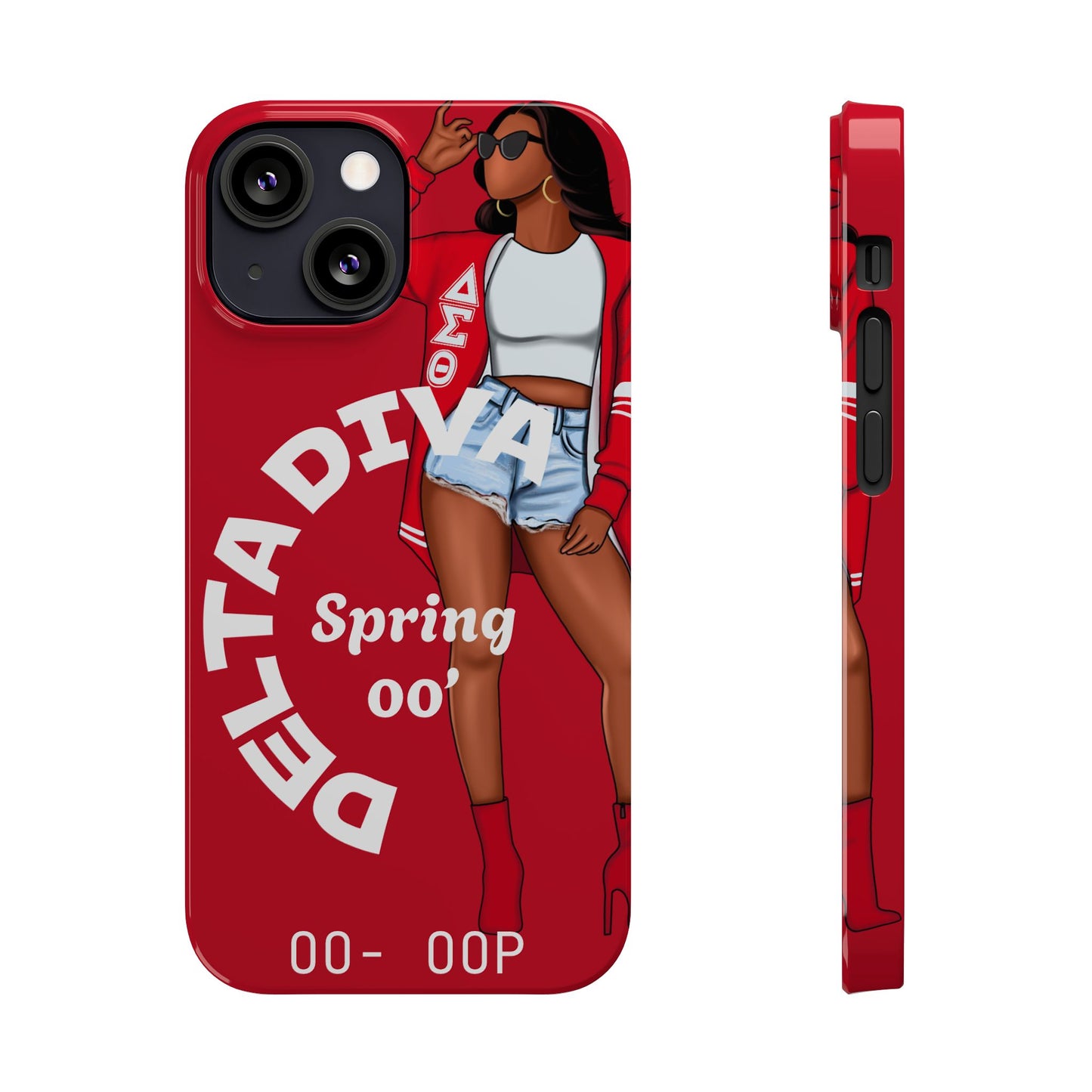 Personalize Delta Diva Soror Chic Slim Phone Case, Stylish Phone Cover, Trendy Gadget Accessory, Gifts for Her,Personalized Phone Protection