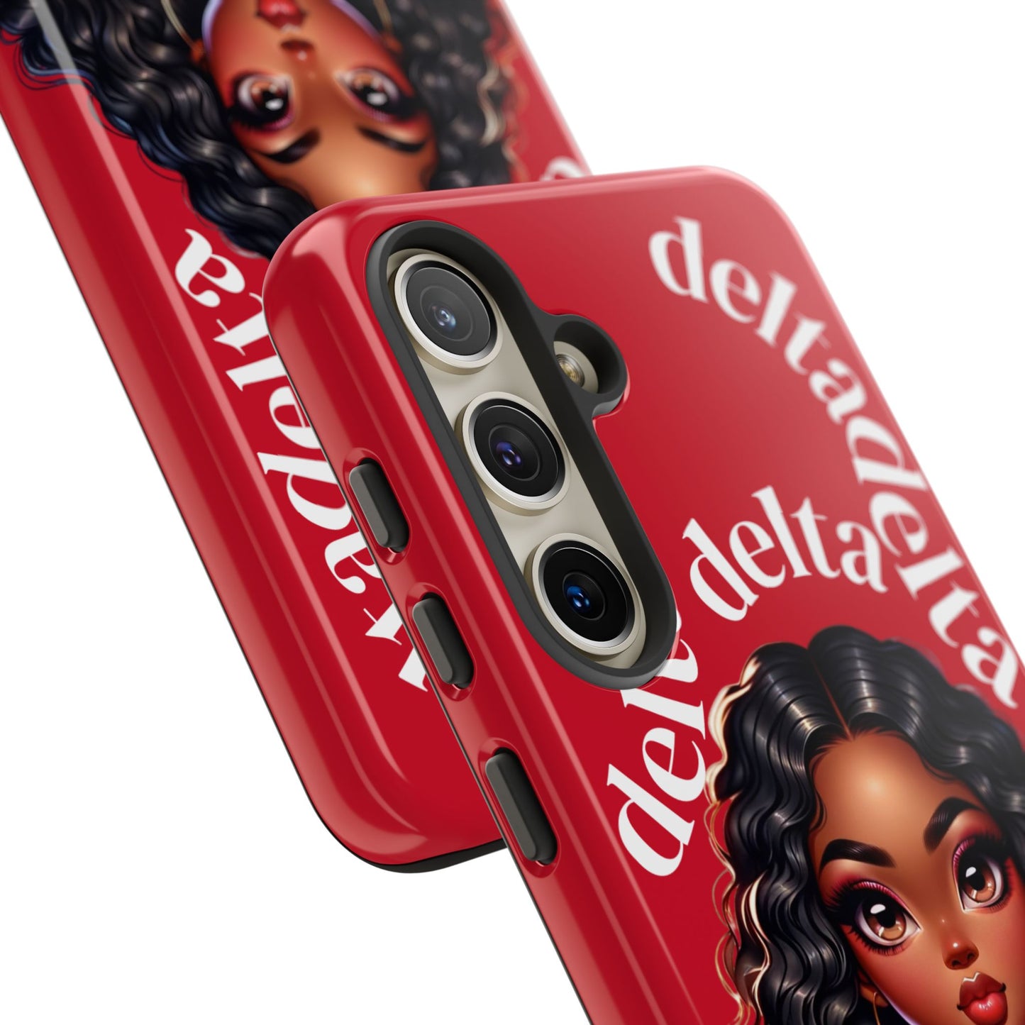 Delta Delta Tough Phone Case, Sorority Gifts, Cute Phone Accessories, Red Phone Cover, Greek Life