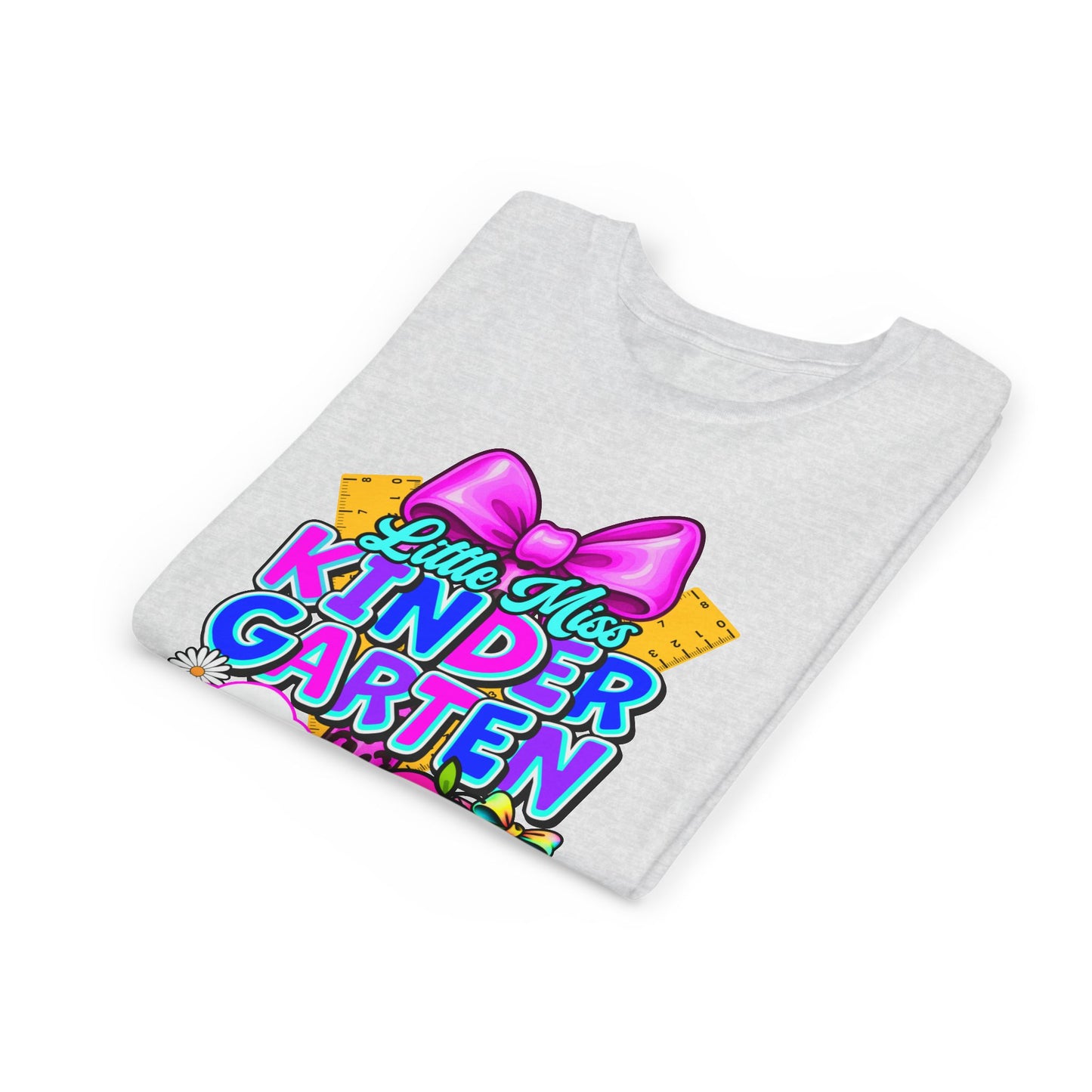 Little Miss Kindergarten Tee, Kids T-Shirt for Kindergarteners, Cute Gift for Back to School, Fun Classroom Wear, Birthday Gift