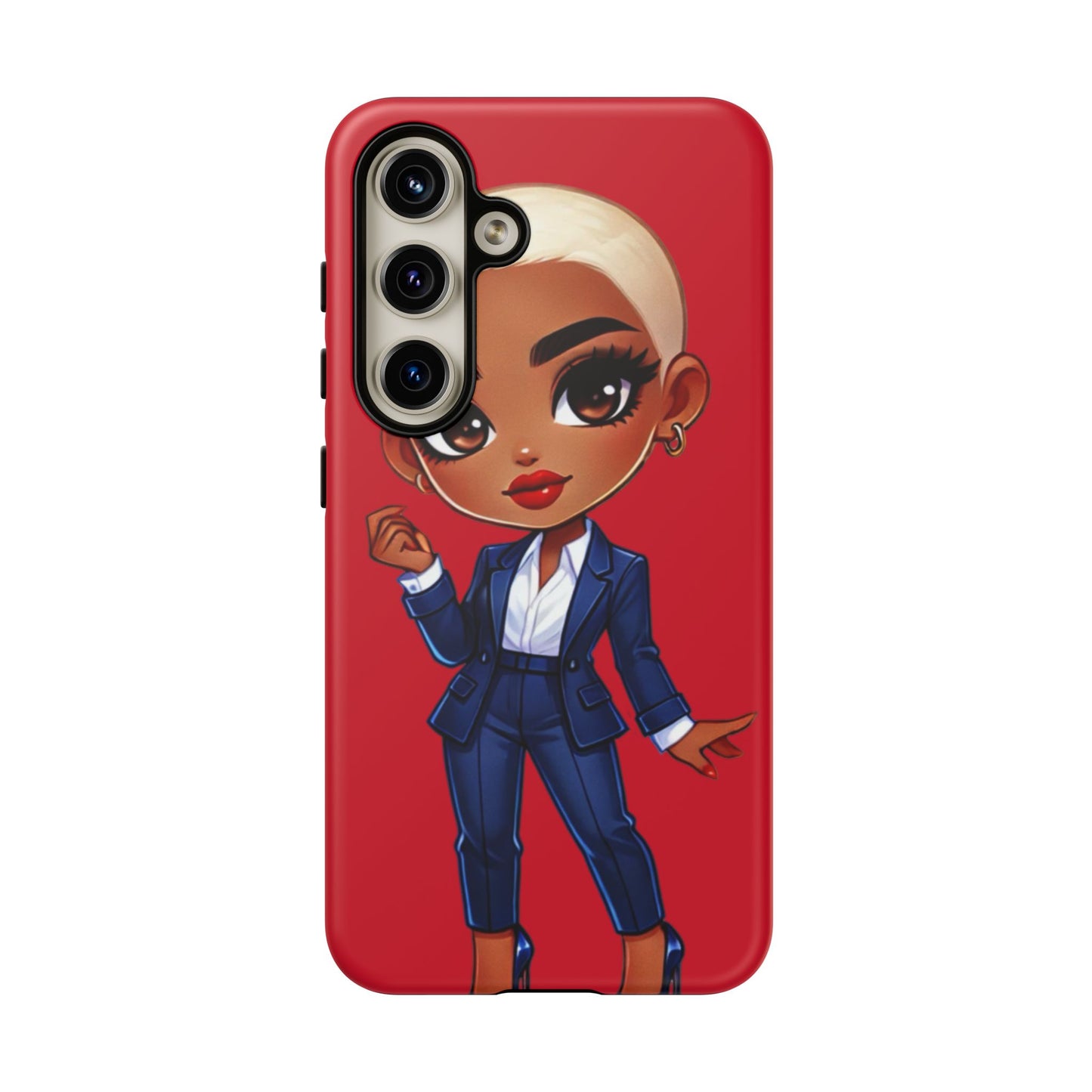 Stylish Phone Case with Confident “Deedra” Character Design, Protects Your Phone, Unique Gift, Trendy Accessory, Fashion Statement