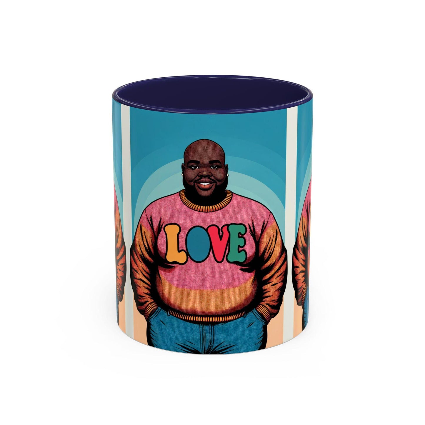 LOVE MAN Accent Coffee Mug (11, 15oz)