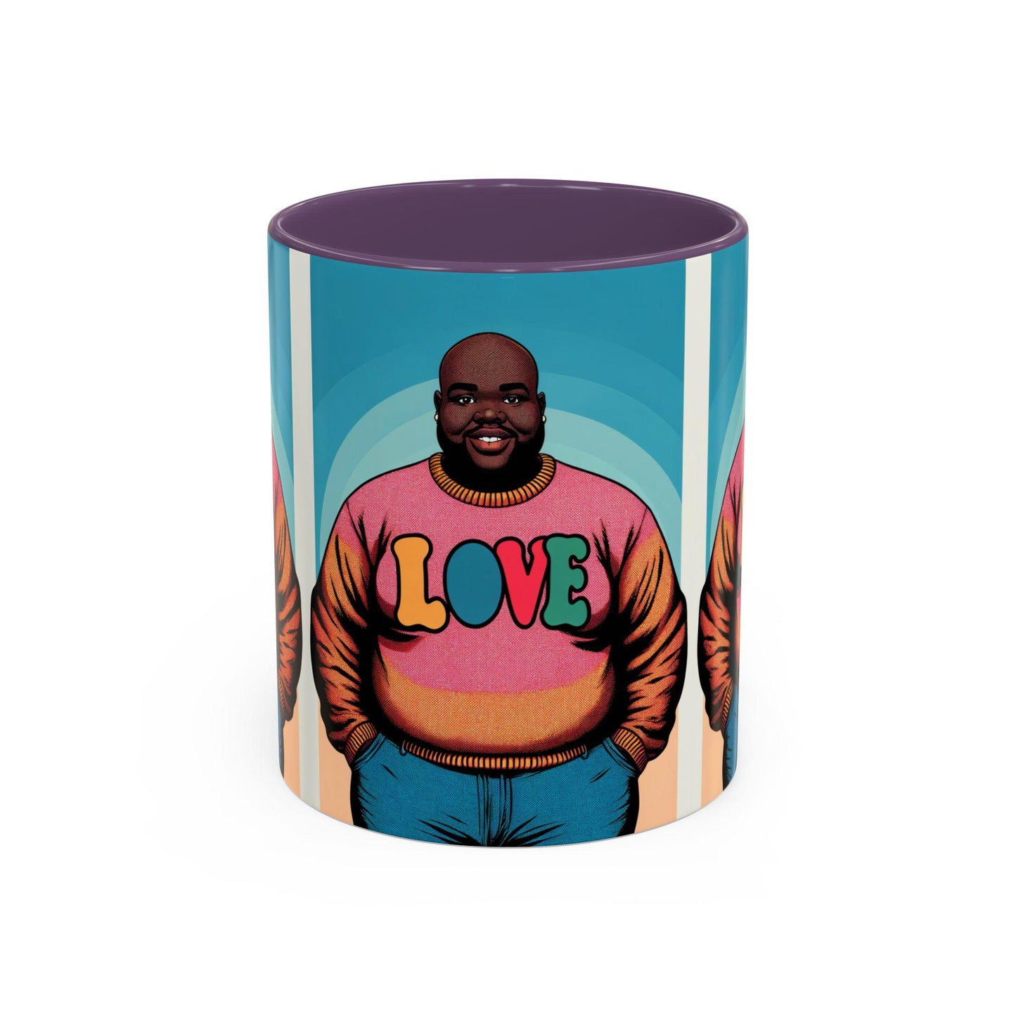 LOVE MAN Accent Coffee Mug (11, 15oz)