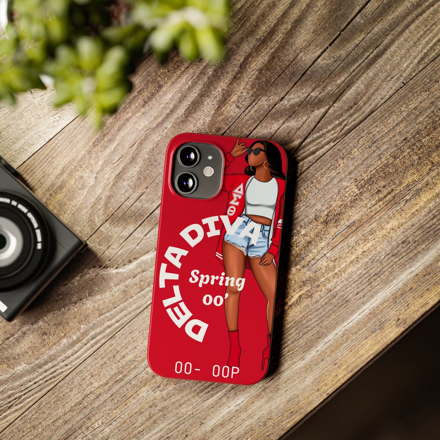 Personalize Delta Diva Soror Chic Slim Phone Case, Stylish Phone Cover, Trendy Gadget Accessory, Gifts for Her,Personalized Phone Protection