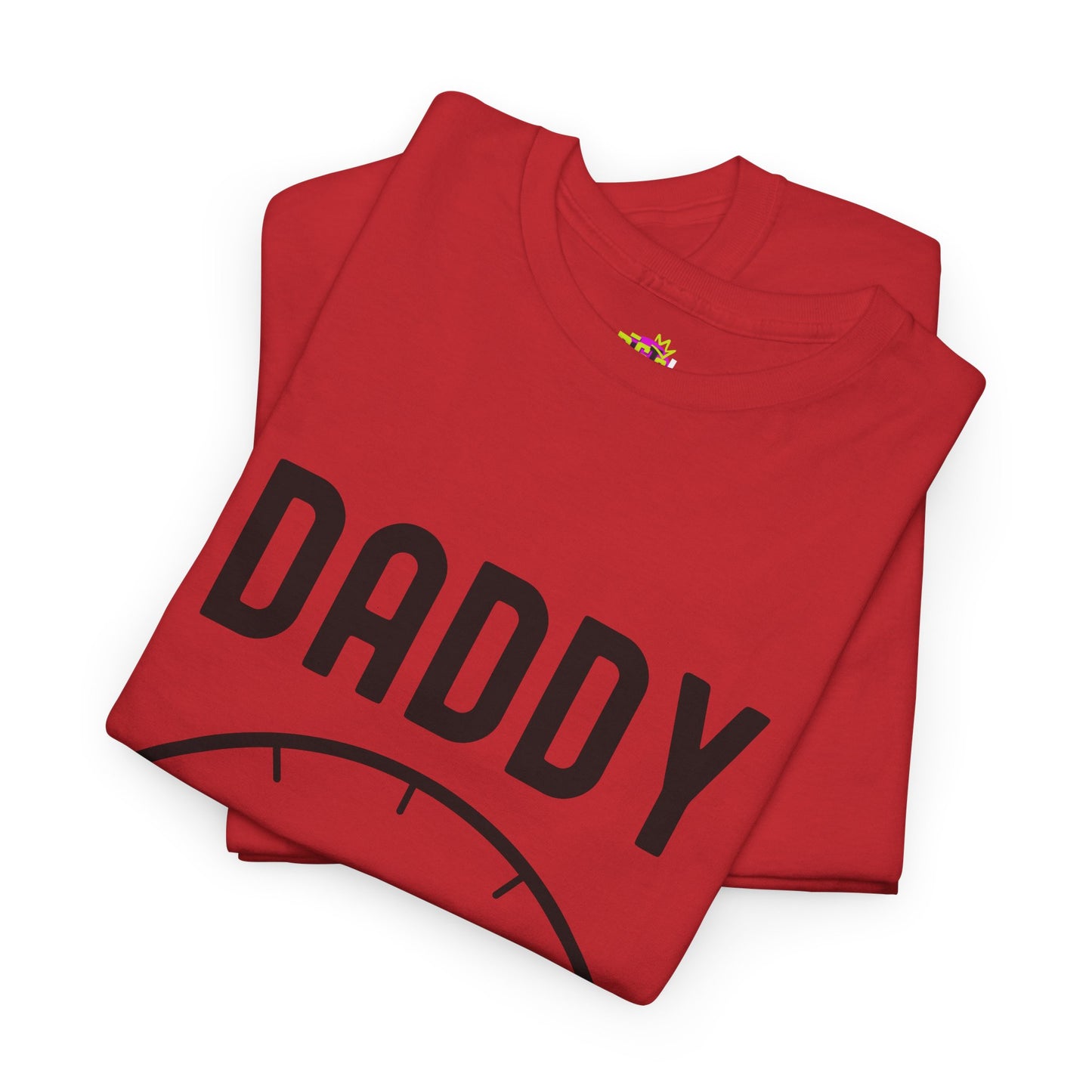 Daddy Fuel Level Unisex Heavy Cotton Tee - Funny Dad Shirt, Gifts for Father's Day, Family Reunion Attire, Everyday Humor Tee