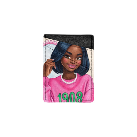 AKA pink girl Cell Phone Card Holder