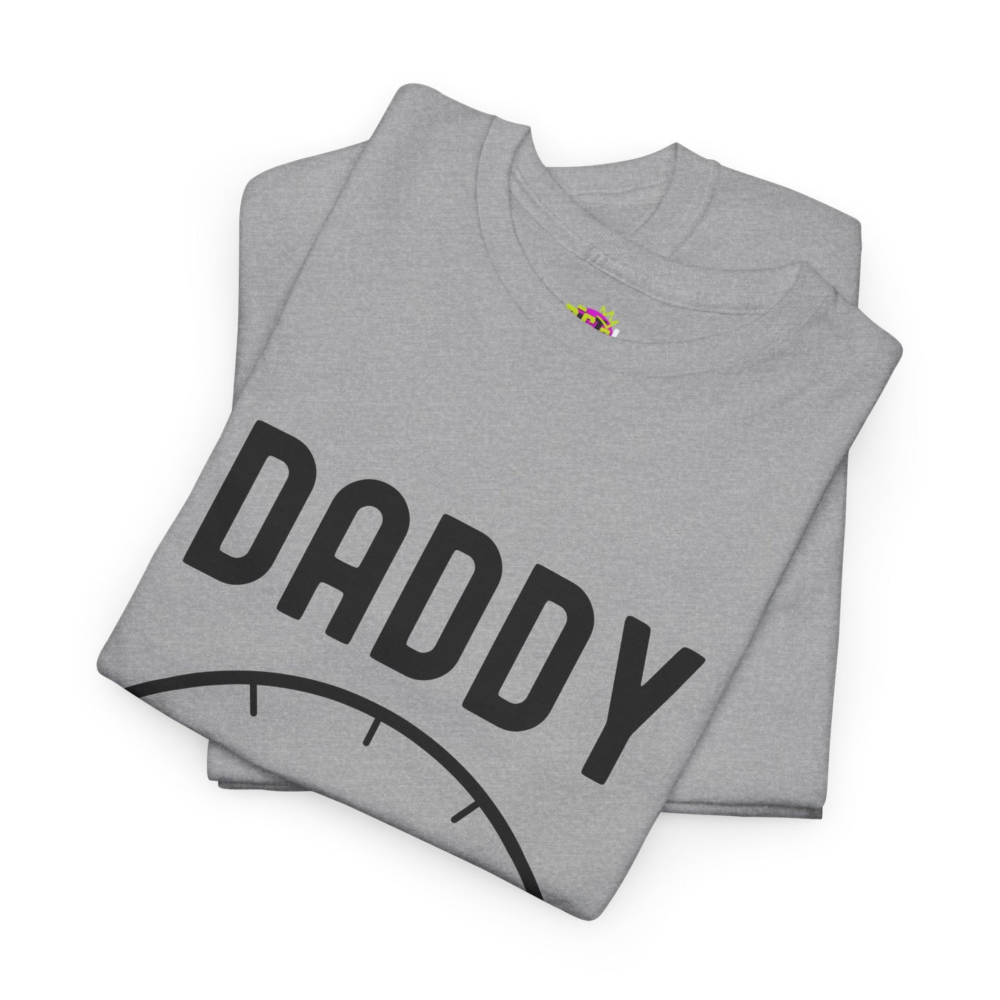 Daddy Fuel Level Unisex Heavy Cotton Tee - Funny Dad Shirt, Gifts for Father's Day, Family Reunion Attire, Everyday Humor Tee