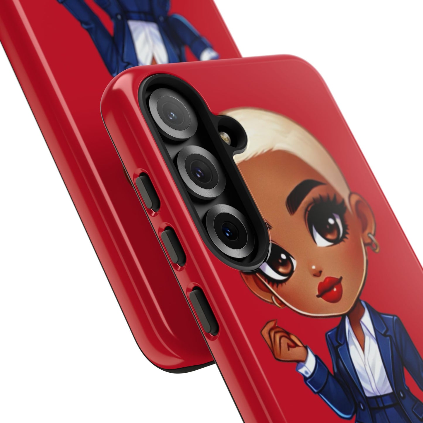 Stylish Phone Case with Confident “Deedra” Character Design, Protects Your Phone, Unique Gift, Trendy Accessory, Fashion Statement