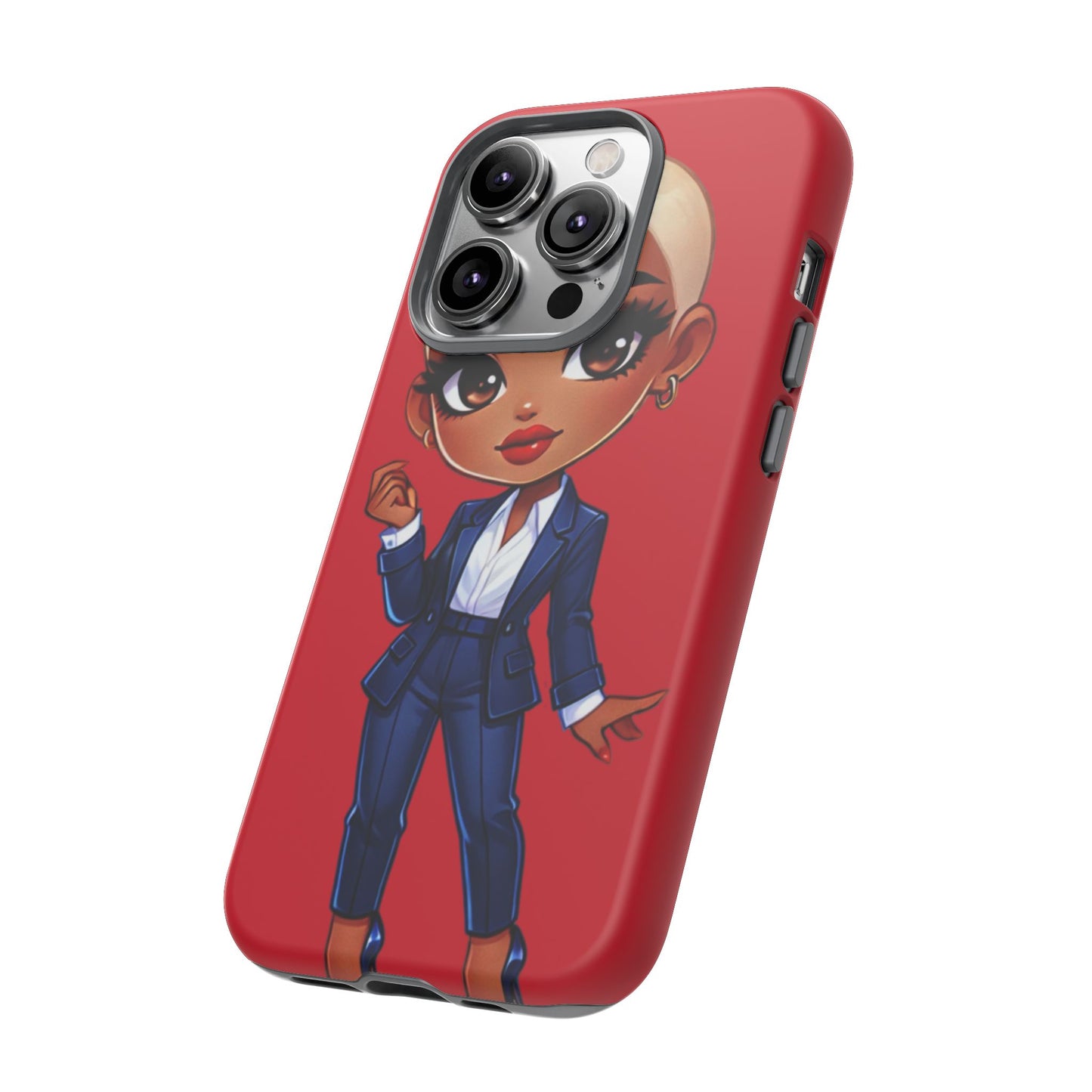 Stylish Phone Case with Confident “Deedra” Character Design, Protects Your Phone, Unique Gift, Trendy Accessory, Fashion Statement