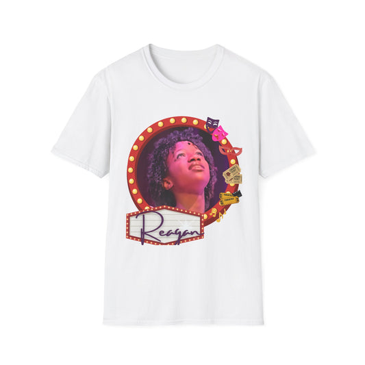 Reagan's Spotlight Unisex T-Shirt, Softstyle Tee, Theater Lover Gift, Musical Theater Shirt, Unique Performance Apparel