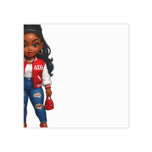 DELTA Girl Post-it Note Pads, Inspirational Stationery, Office Supplies, Gift for Her, Cute Notepad, Motivational Notes