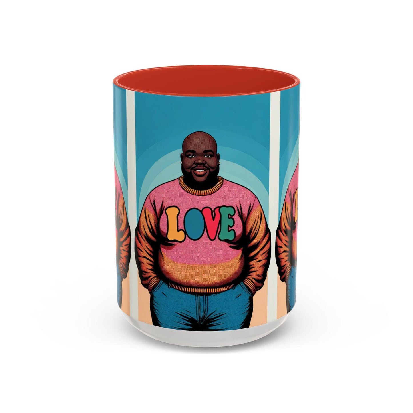 LOVE MAN Accent Coffee Mug (11, 15oz)
