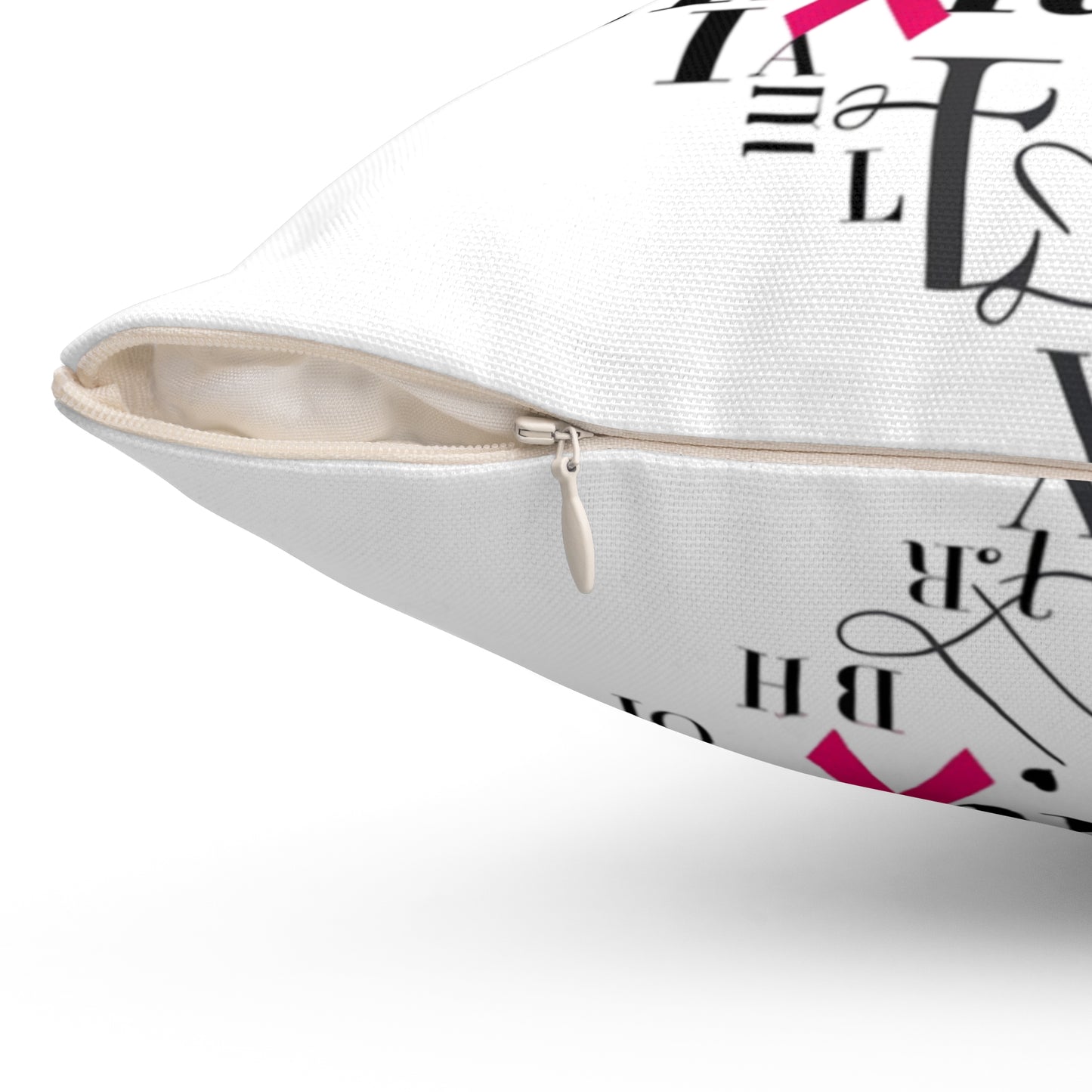 Spun Polyester Square Pillow