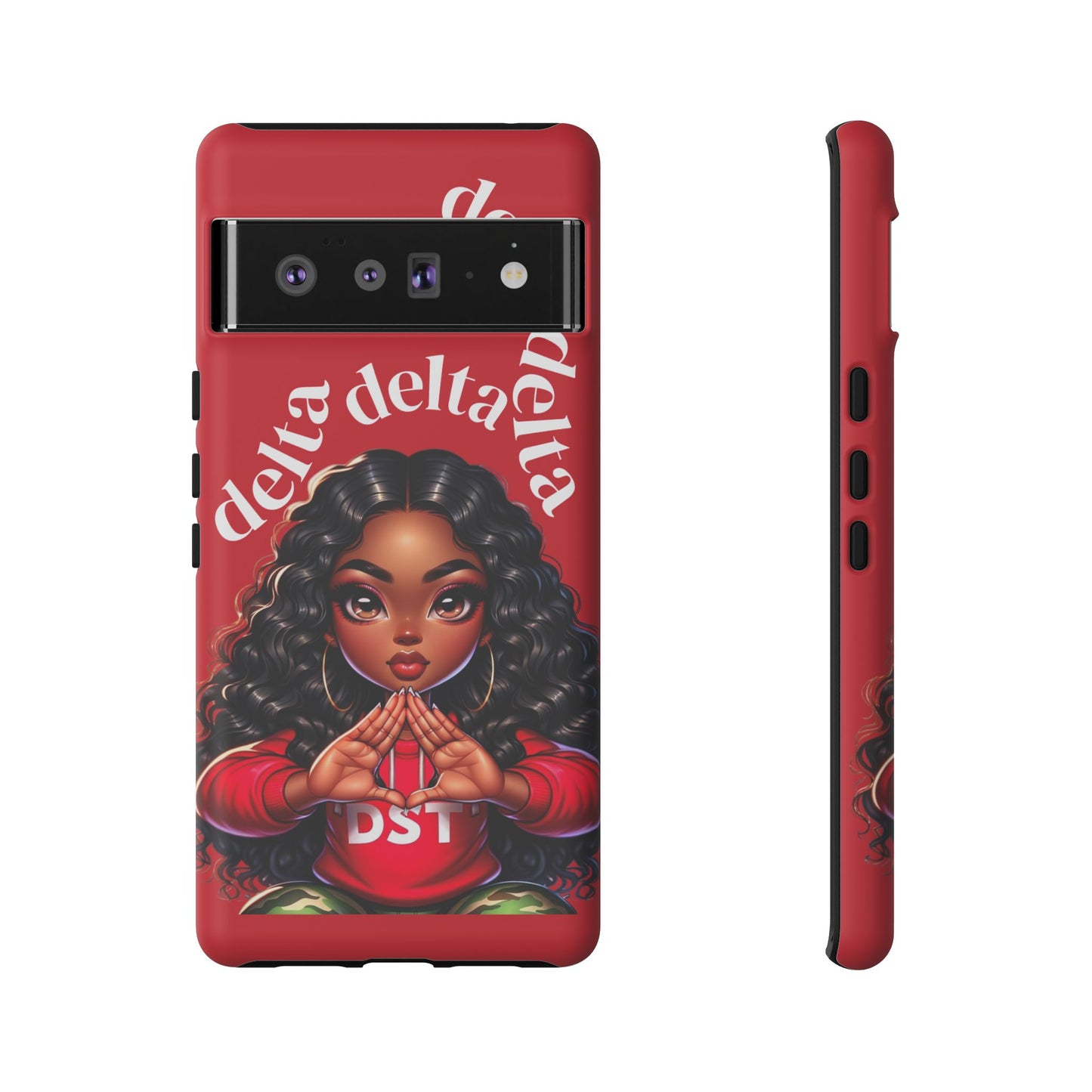Delta Delta Tough Phone Case, Sorority Gifts, Cute Phone Accessories, Red Phone Cover, Greek Life