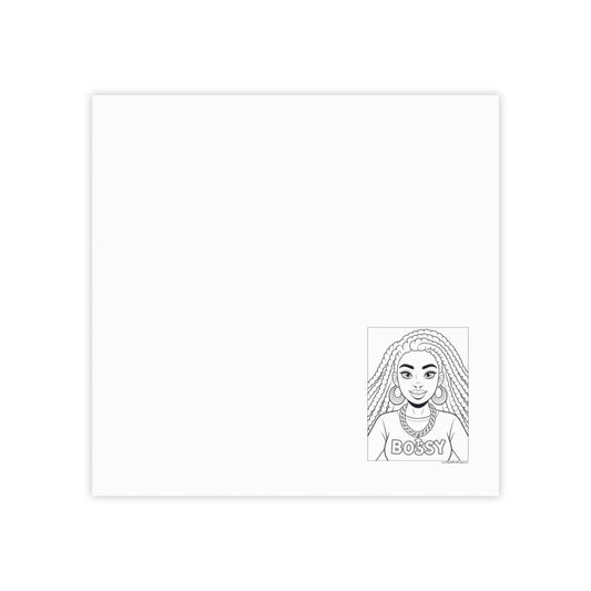 Bossy Girl Post-it Note Pads, Inspirational Stationery, Office Supplies, Gift for Her, Cute Notepad, Motivational Notes