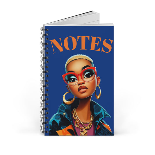 Stylish Spiral Journal for Creative Minds - Notes, Sketches, Doodles, Office Supply, Gift for Writers, Student Notebook, Artistic Gift