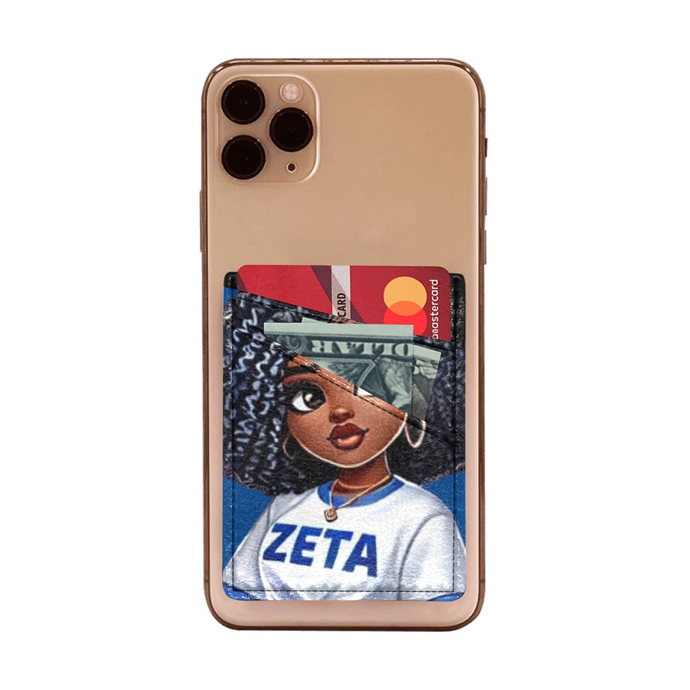 Zeta  Cell Phone Card Holder